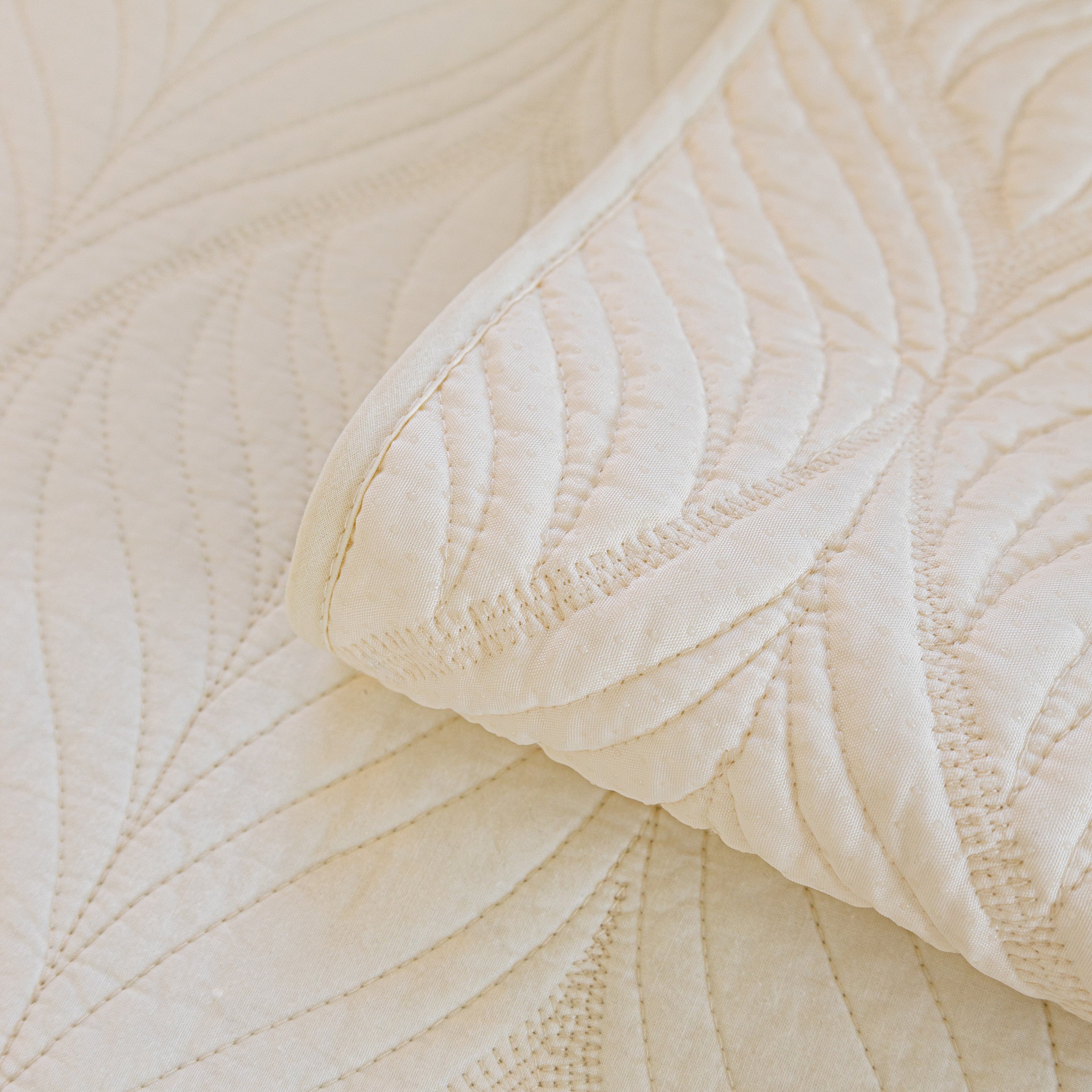 Leaf Vein Textured Cotton Quilted Sofa Slipcover, Non-Slip Modular Couch Covers - Image 14