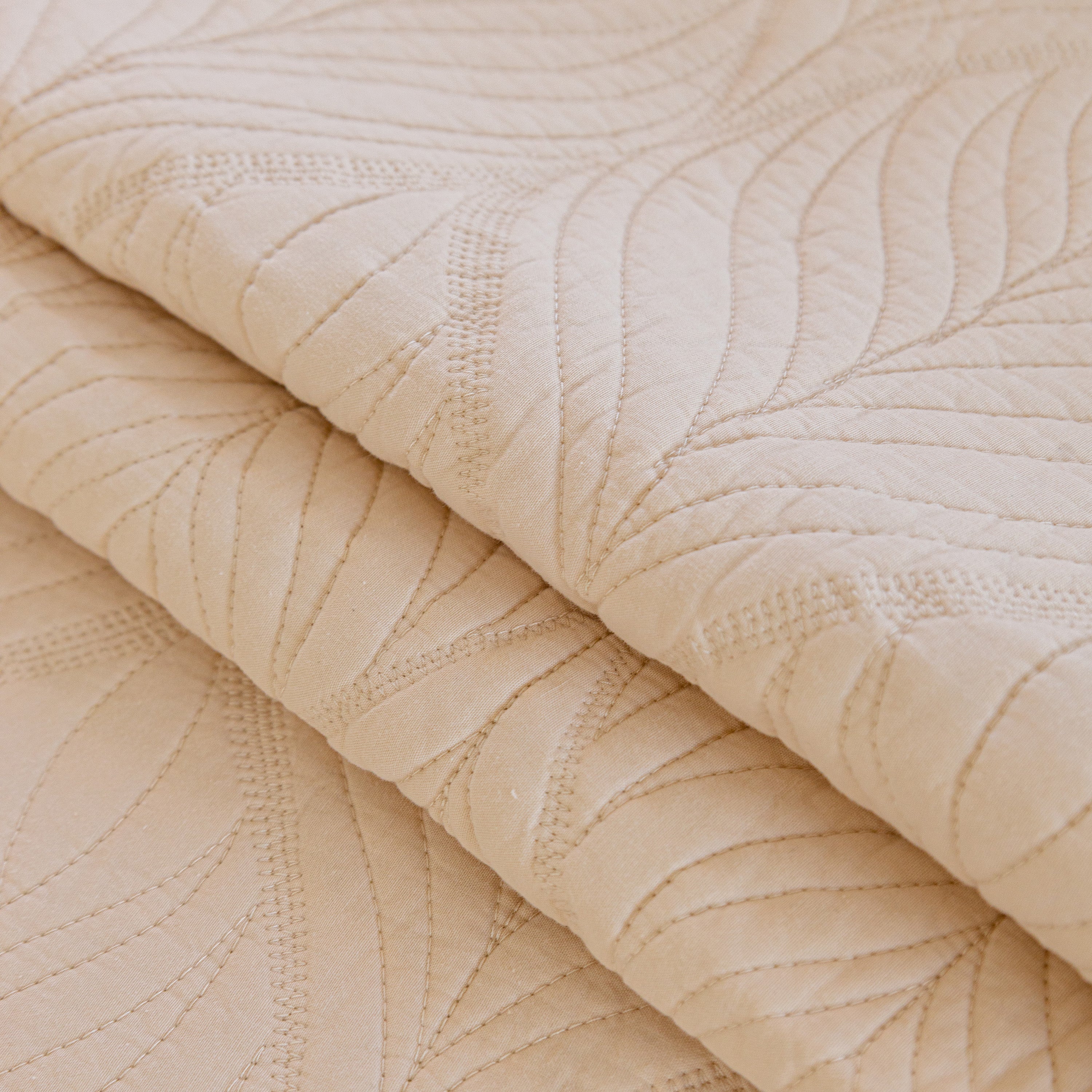 Leaf Vein Textured Cotton Quilted Sofa Slipcover, Non-Slip Modular Couch Covers - Image 45