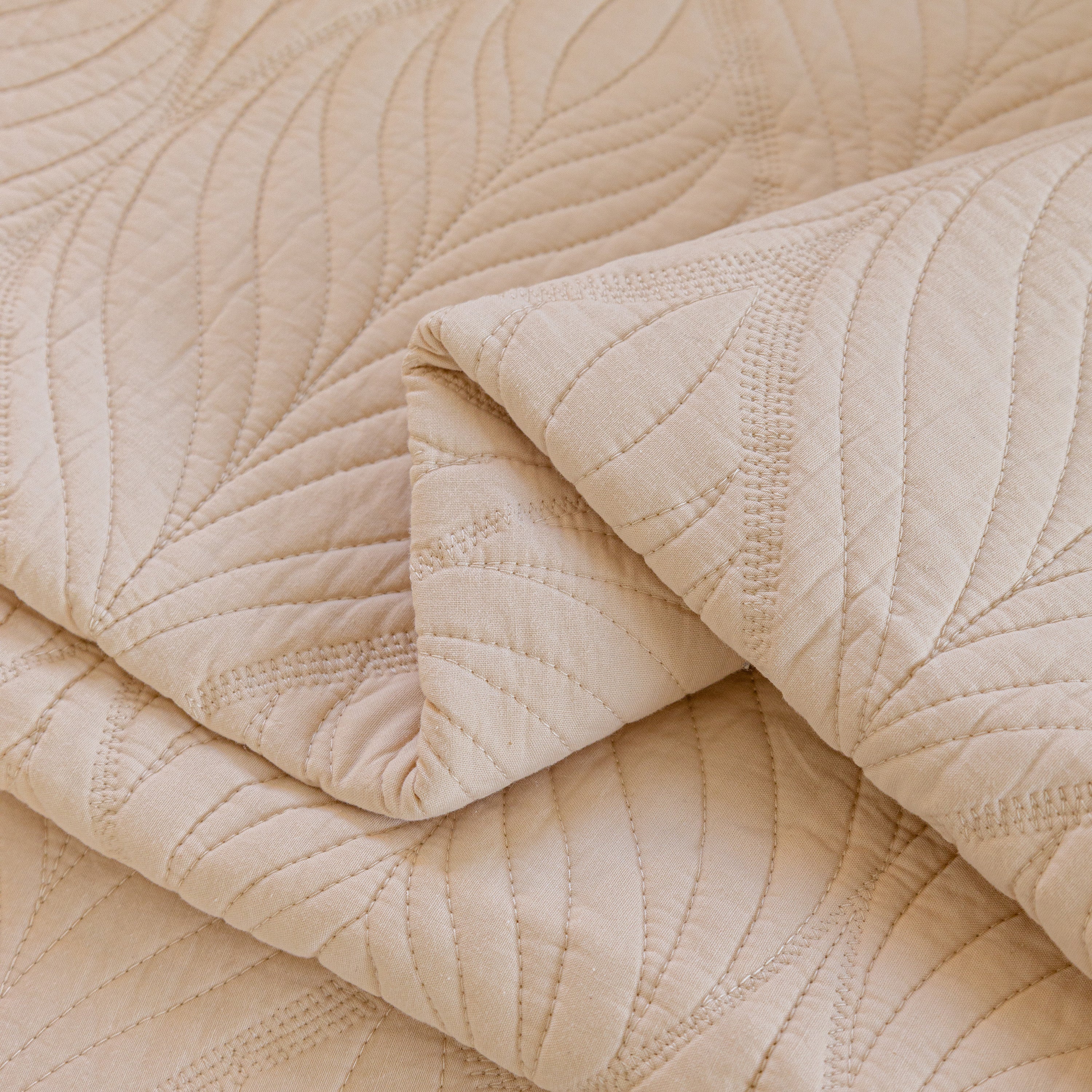Leaf Vein Textured Cotton Quilted Sofa Slipcover, Non-Slip Modular Couch Covers - Image 46