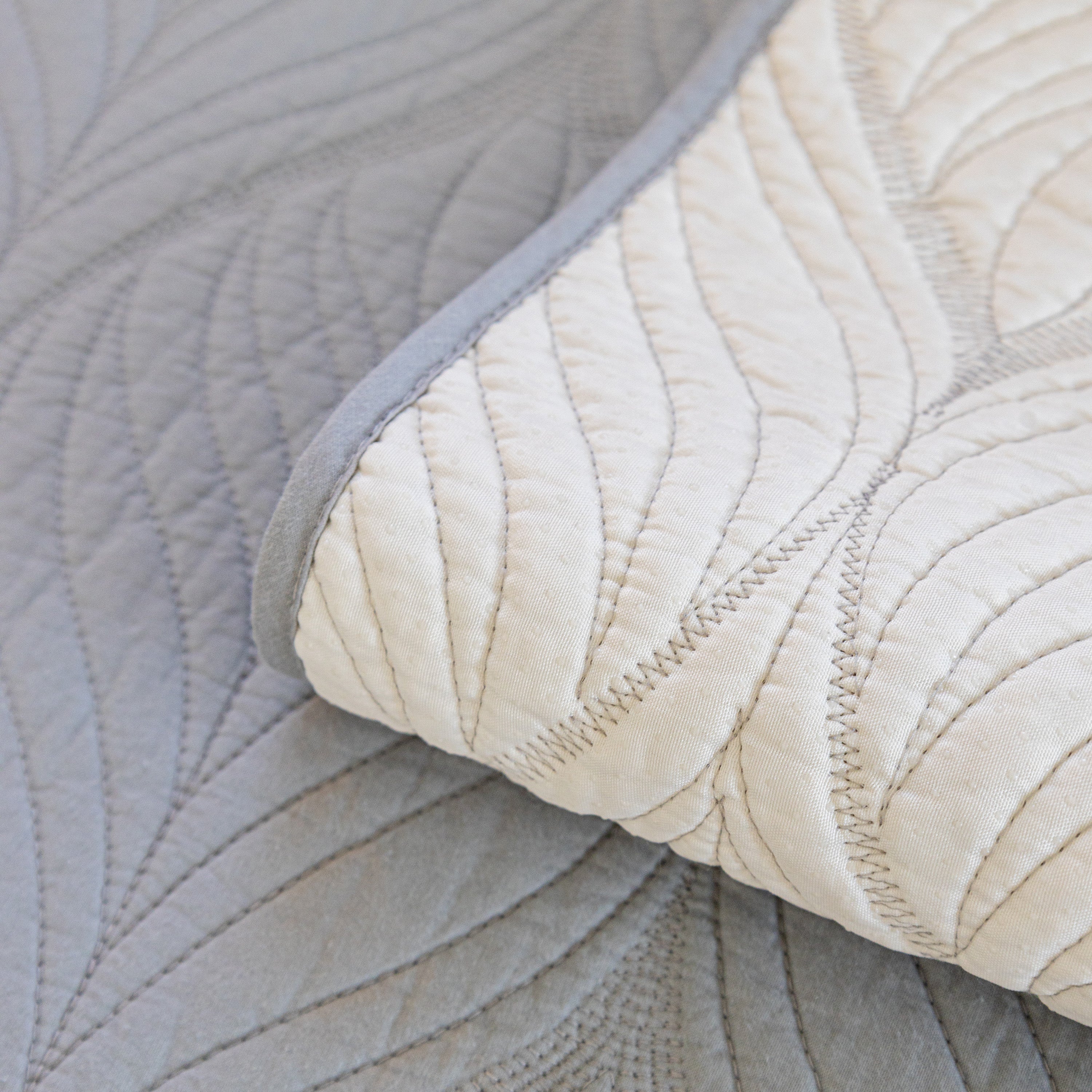 Leaf Vein Textured Cotton Quilted Sofa Slipcover, Non-Slip Modular Couch Covers - Image 59