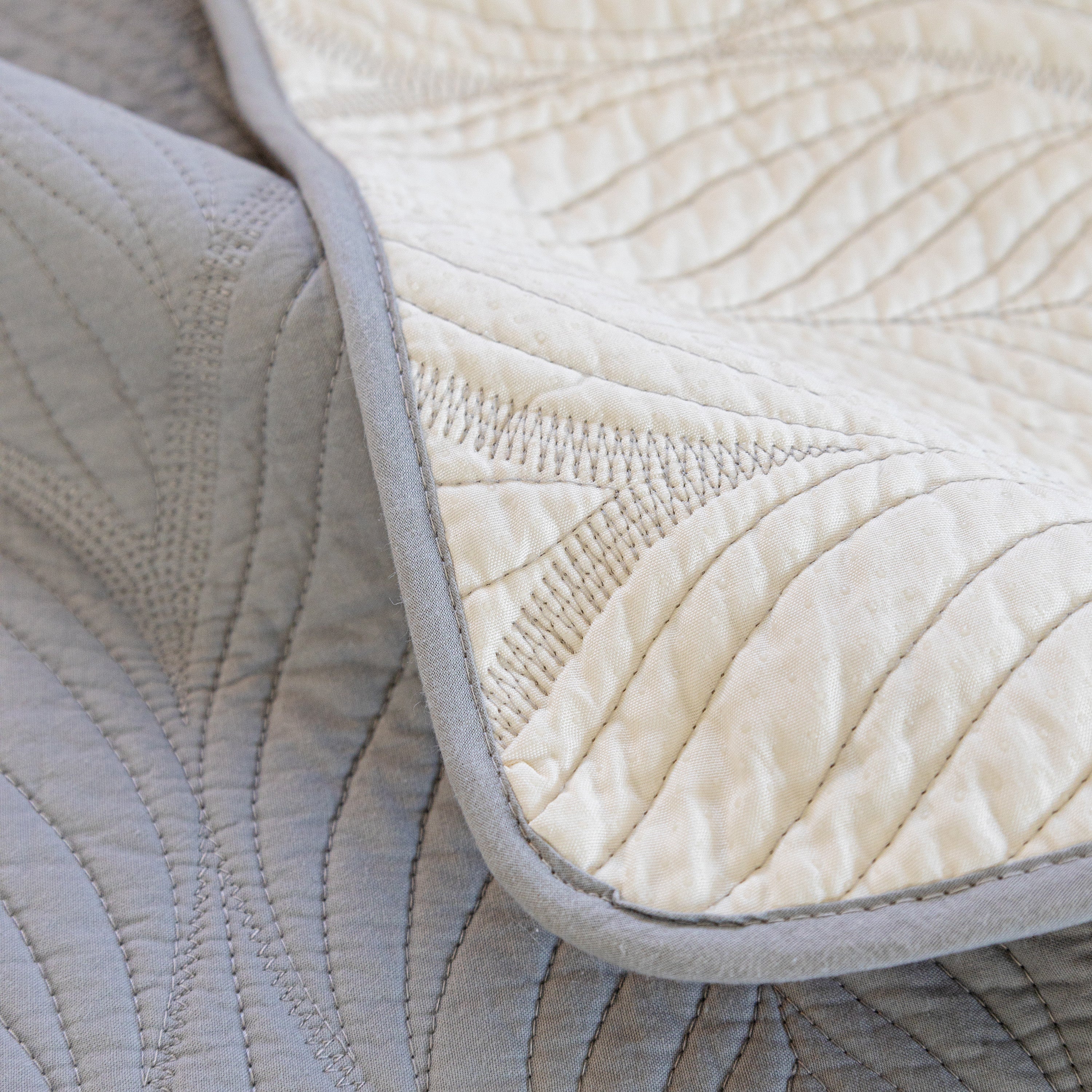 Leaf Vein Textured Cotton Quilted Sofa Slipcover, Non-Slip Modular Couch Covers - Image 64