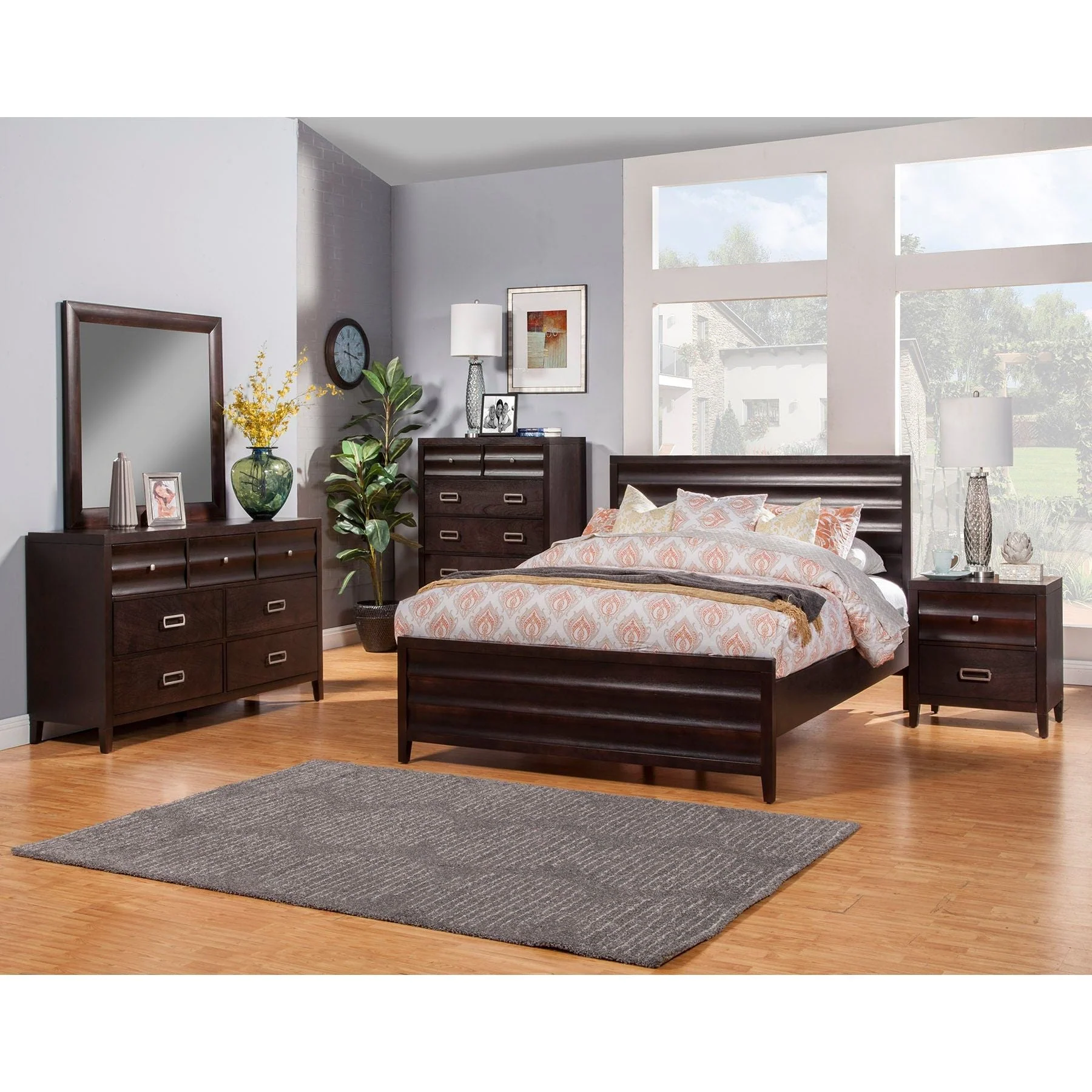 Legacy Platform Bed, Black Cherry - Image 2