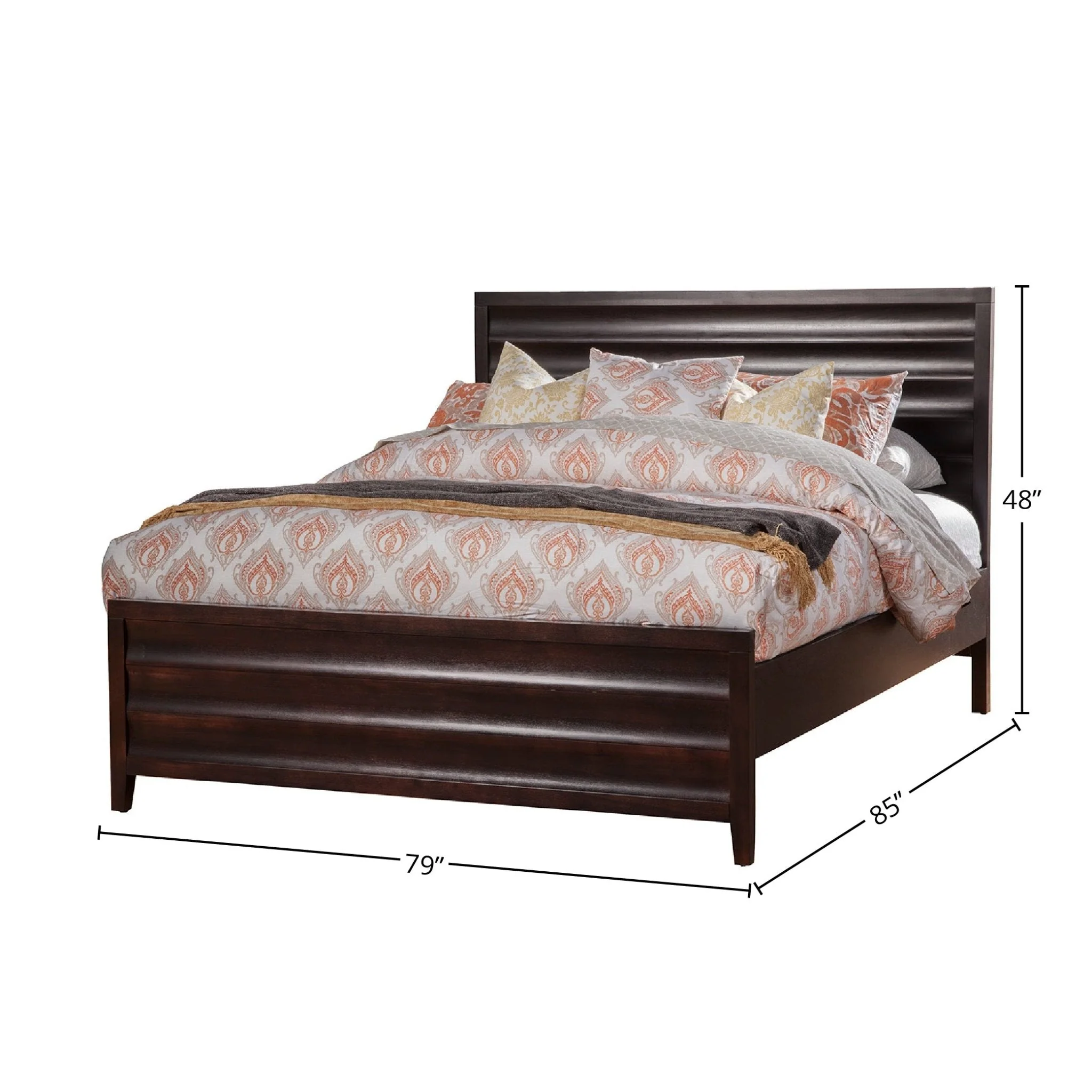 Legacy Platform Bed, Black Cherry - Image 4