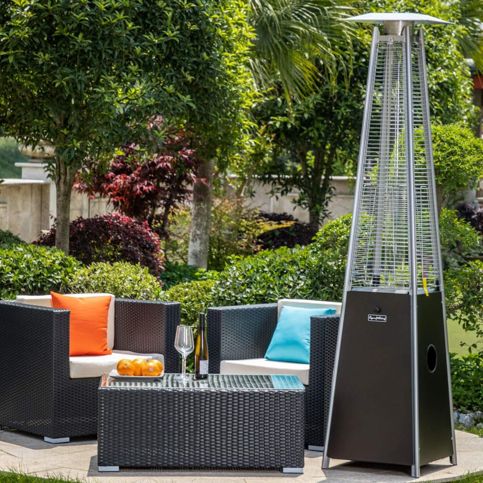 Legacy Heating Commercial Bronze Quartz Glass Tube Patio Outdoor Propane Heater For Backyards, Decks And Restaurants (SAK89210) - Image 3