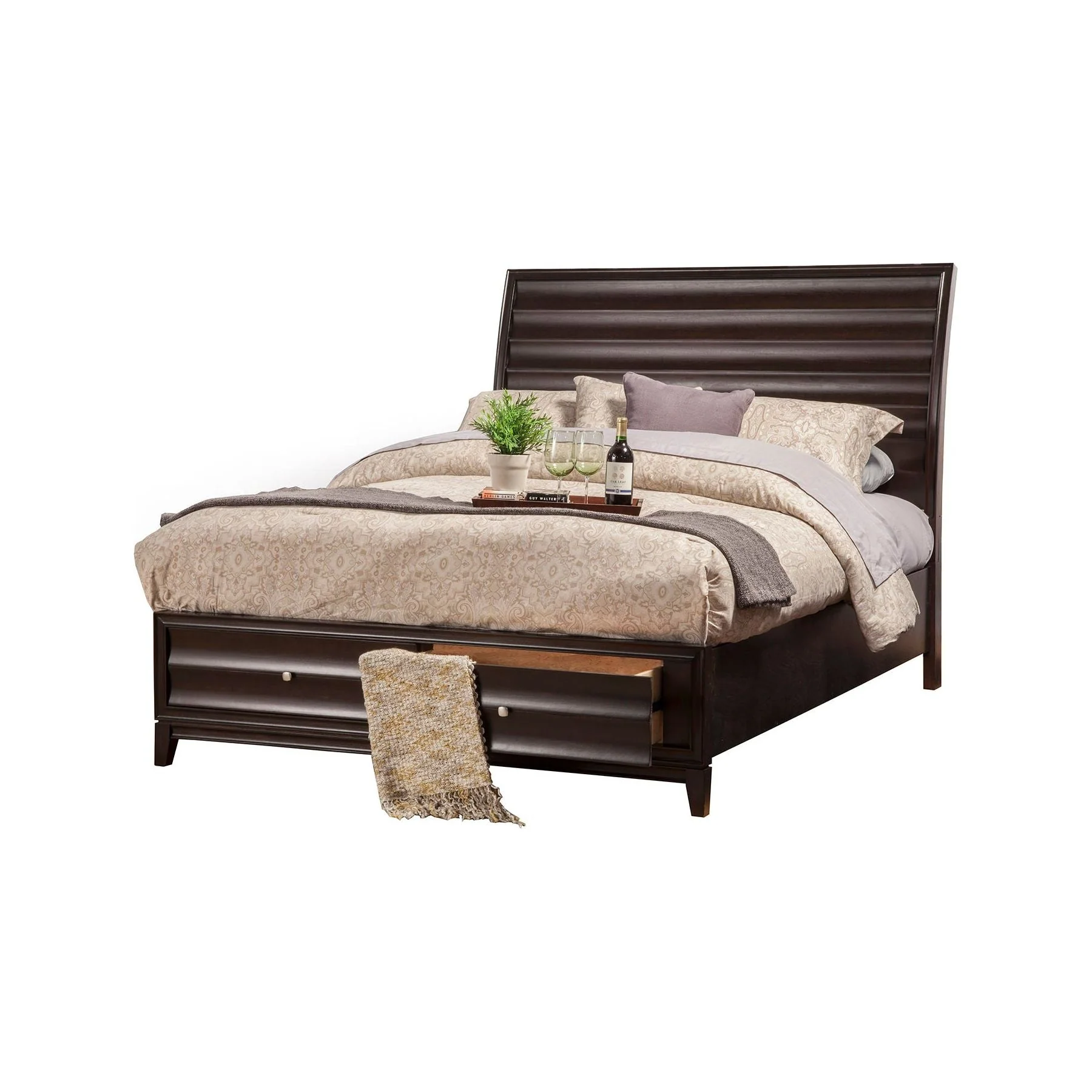 Legacy Storage Bed, Black Cherry - Image 2