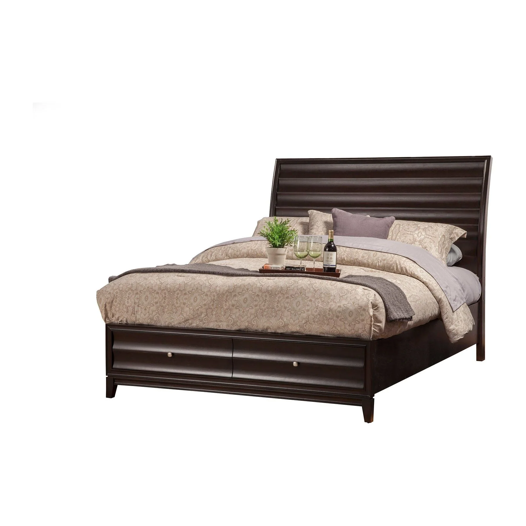 Legacy Storage Bed, Black Cherry - Image 3