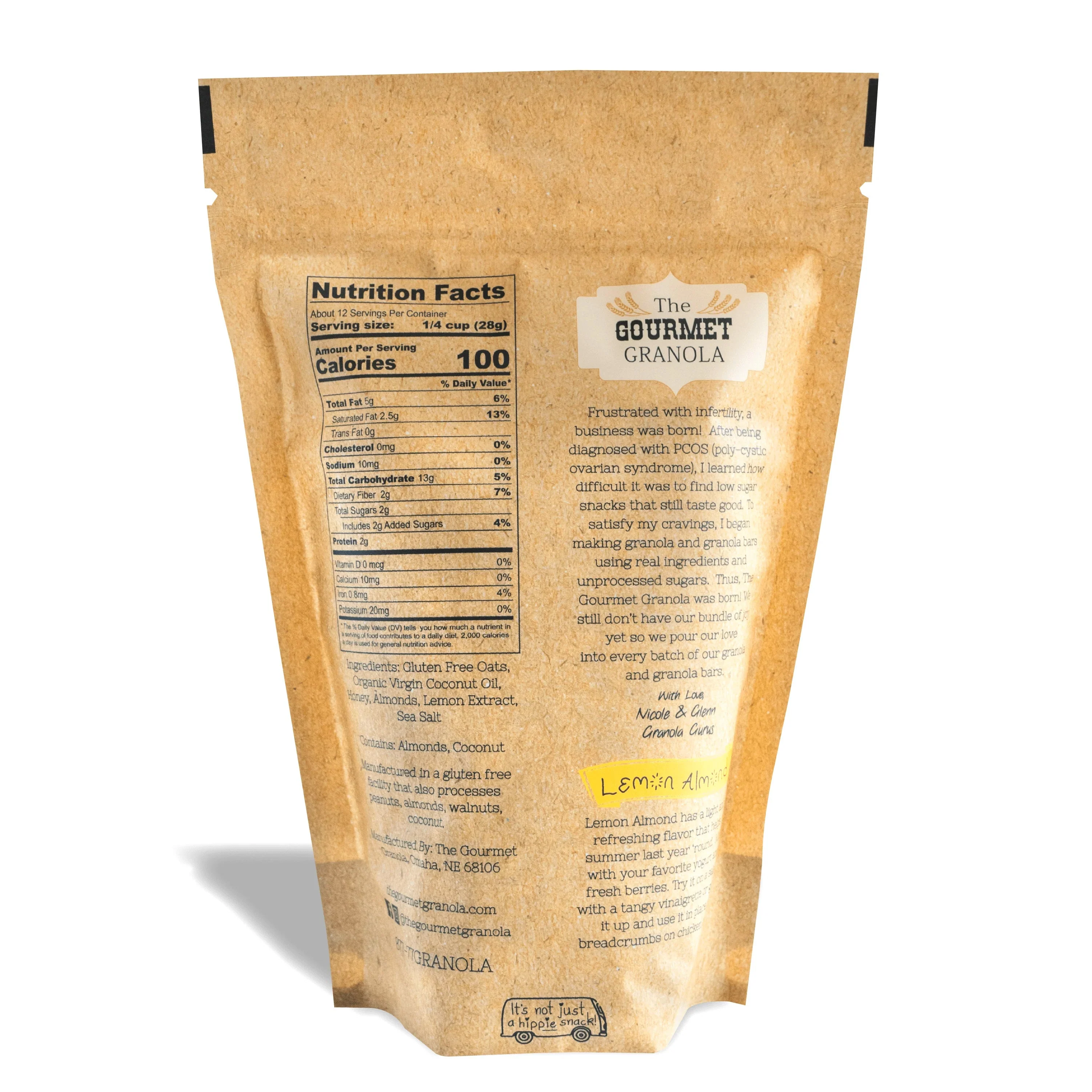 Lemon Almond Granola | 12 oz | Pack of 2 | Gluten, Soy, & Dairy Free | The Gourmet Granola - Image 3