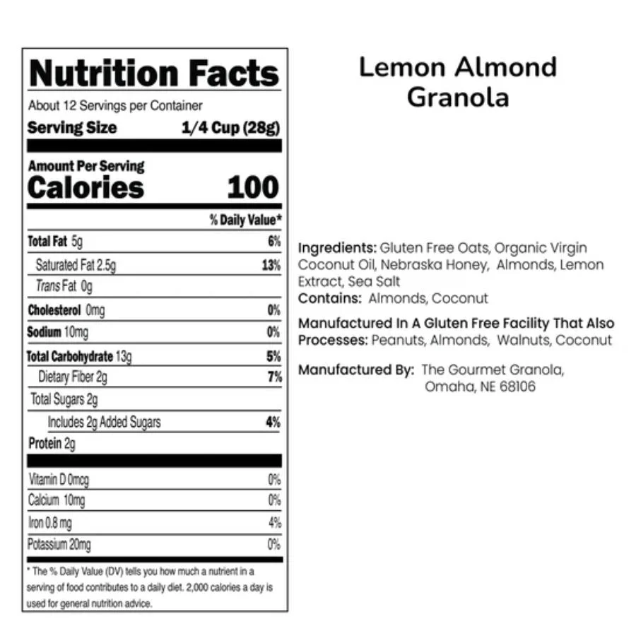 Lemon Almond Granola | 12 oz | Pack of 2 | Gluten, Soy, & Dairy Free | The Gourmet Granola - Image 8