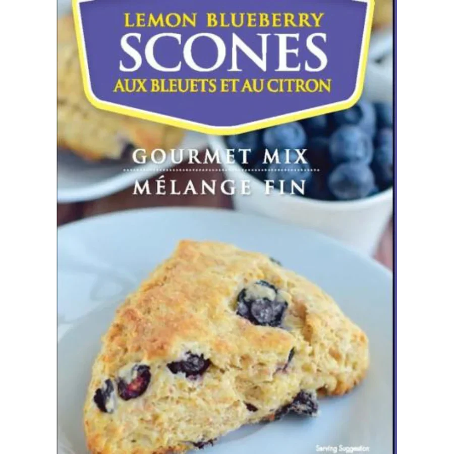Lemon Blueberry Scone Mix | Pack of 6 | 15 oz | Cobblestone Kitchen - Image 2