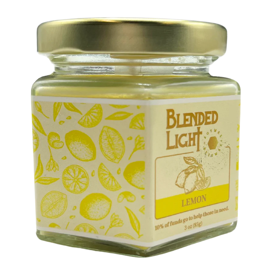 Lemon Scented Candle | Multiple Sizes | Blended Light - Image 2