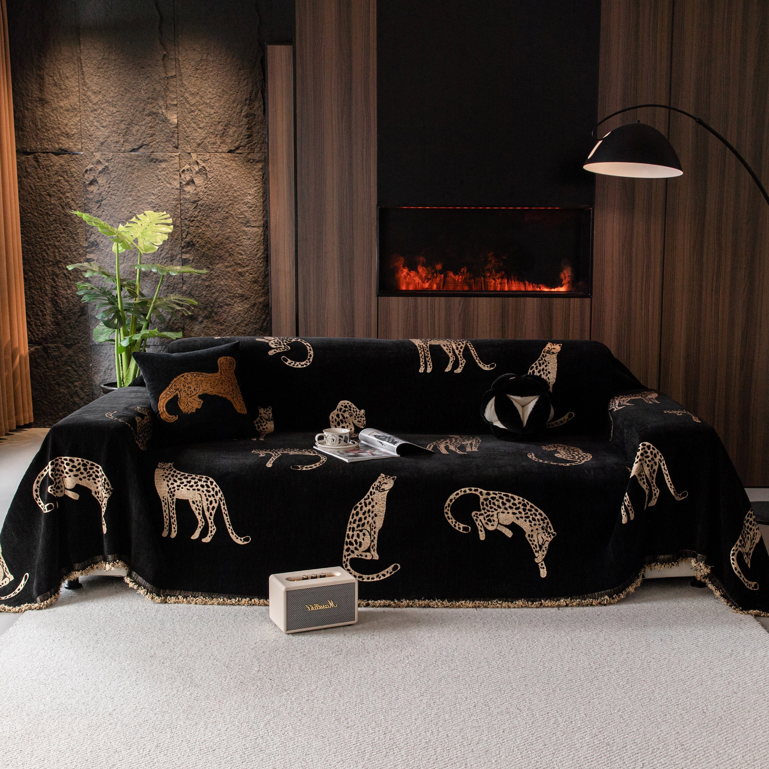 Leopard Sofa Cover Blanket Stylish Furniture Protector Throw for Couches & Loveseats - Image 41