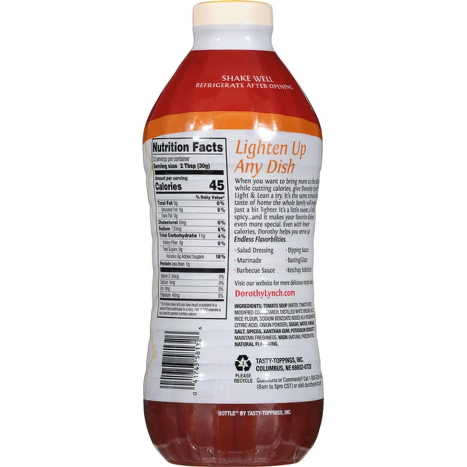 Light and Lean Dorothy Lynch Salad Dressing | Pack of 2 | 32 oz | Gluten Free - Image 3