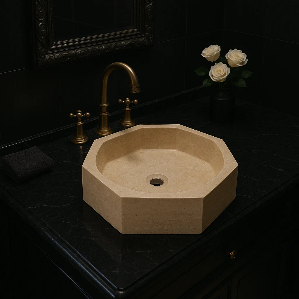 Light Beige Marble Sink - Image 4