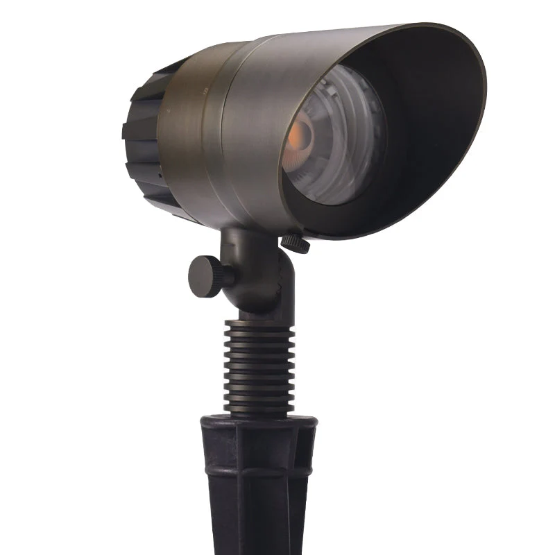 Light Fixture Black with 12V Heavy duty Die-cast Brass Feature - Image 3