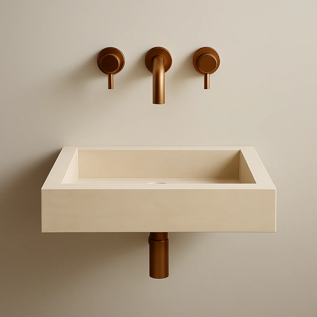 Light Travertine Marble Sink - Image 3