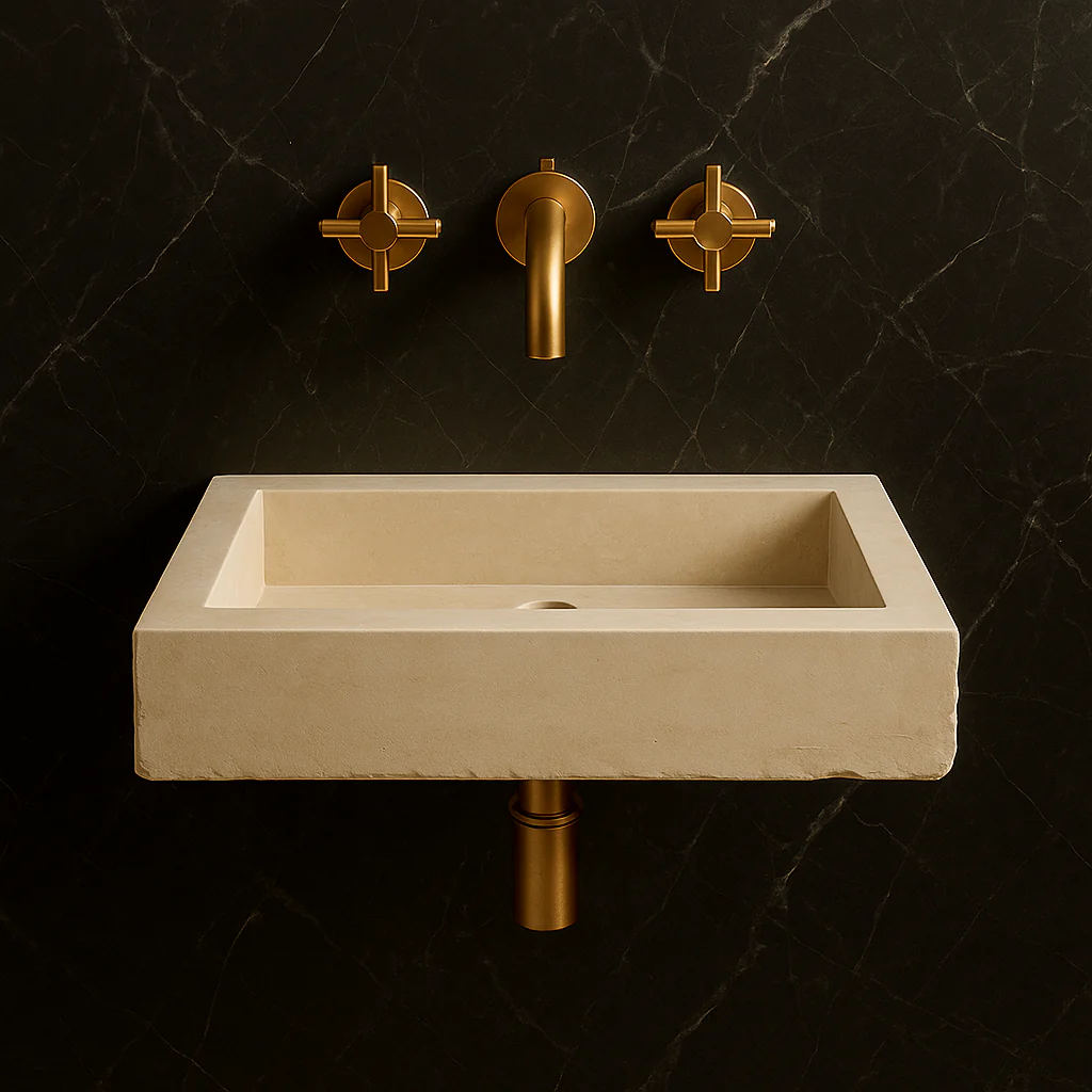 Light Travertine Marble Sink - Image 5