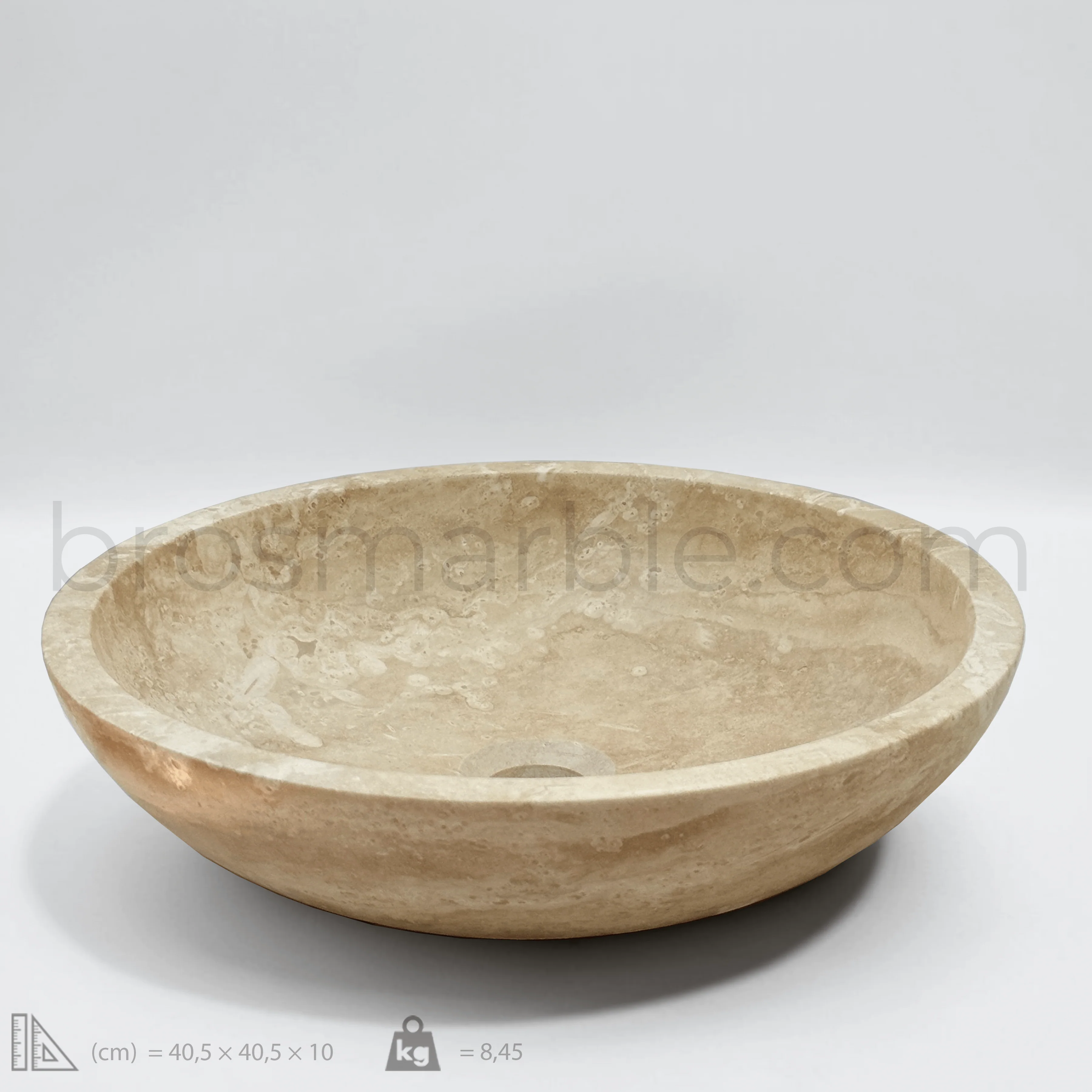 Light Travertine Sink - Image 4
