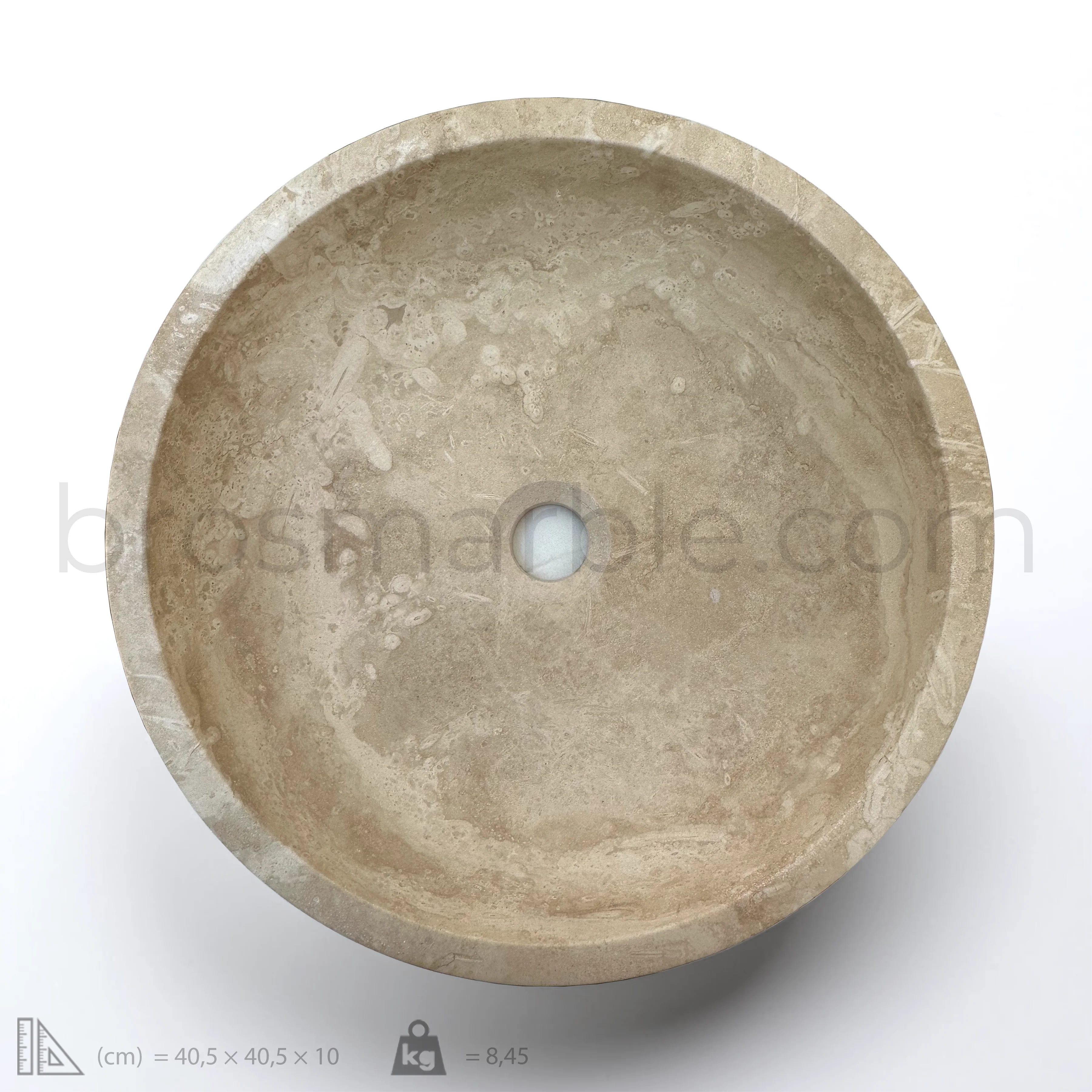 Light Travertine Sink - Image 5