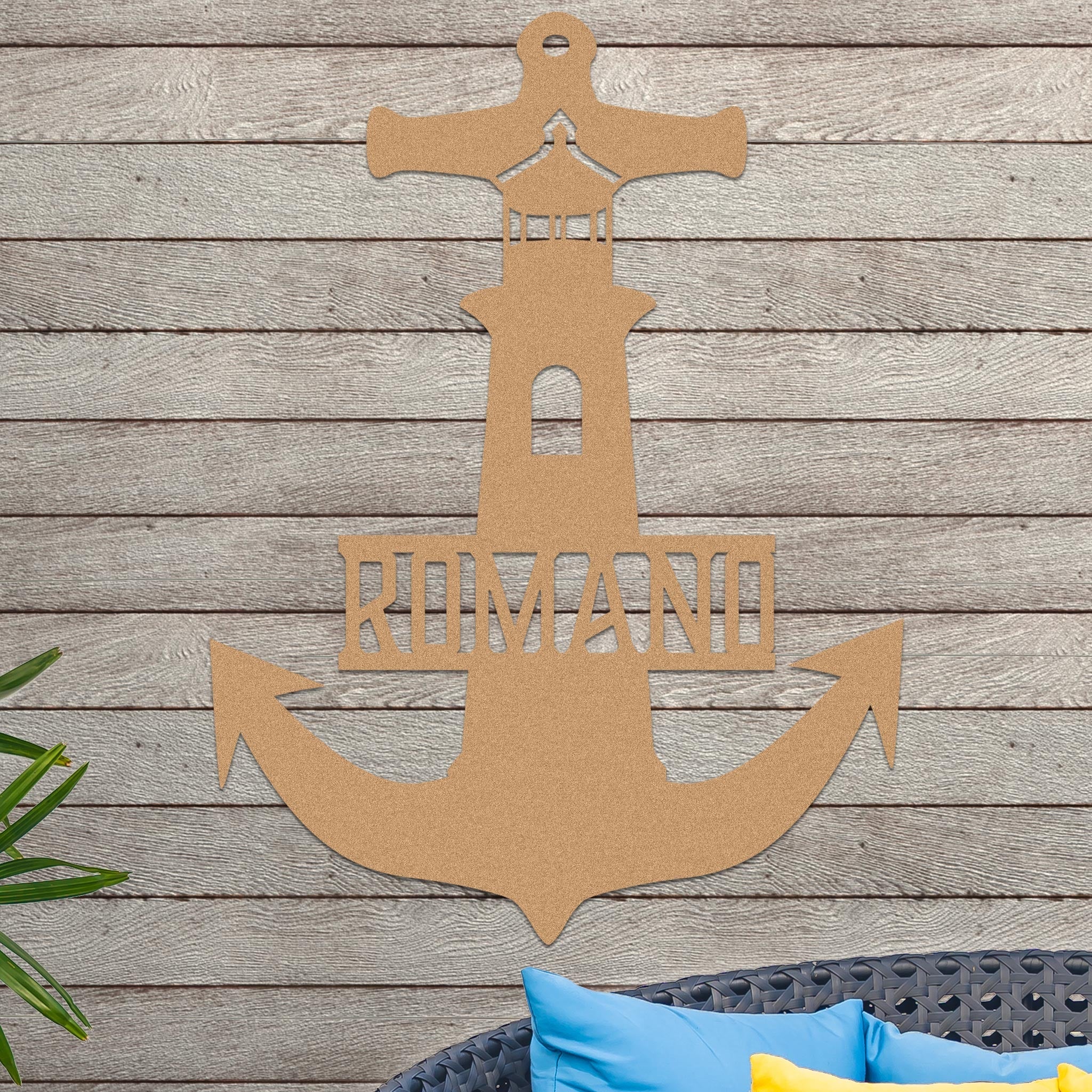 Lighthouse Anchor with Family Name - Image 3