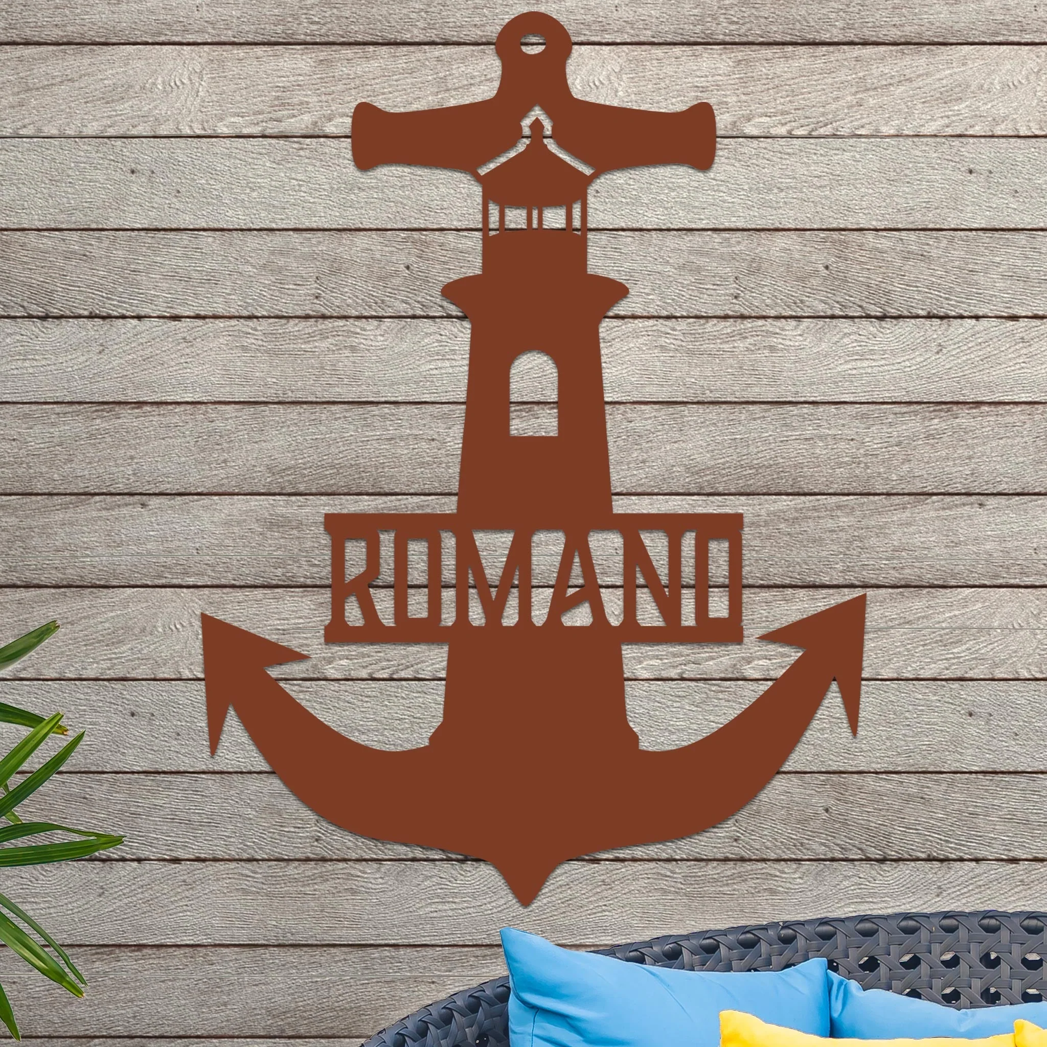 Lighthouse Anchor with Family Name - Image 4
