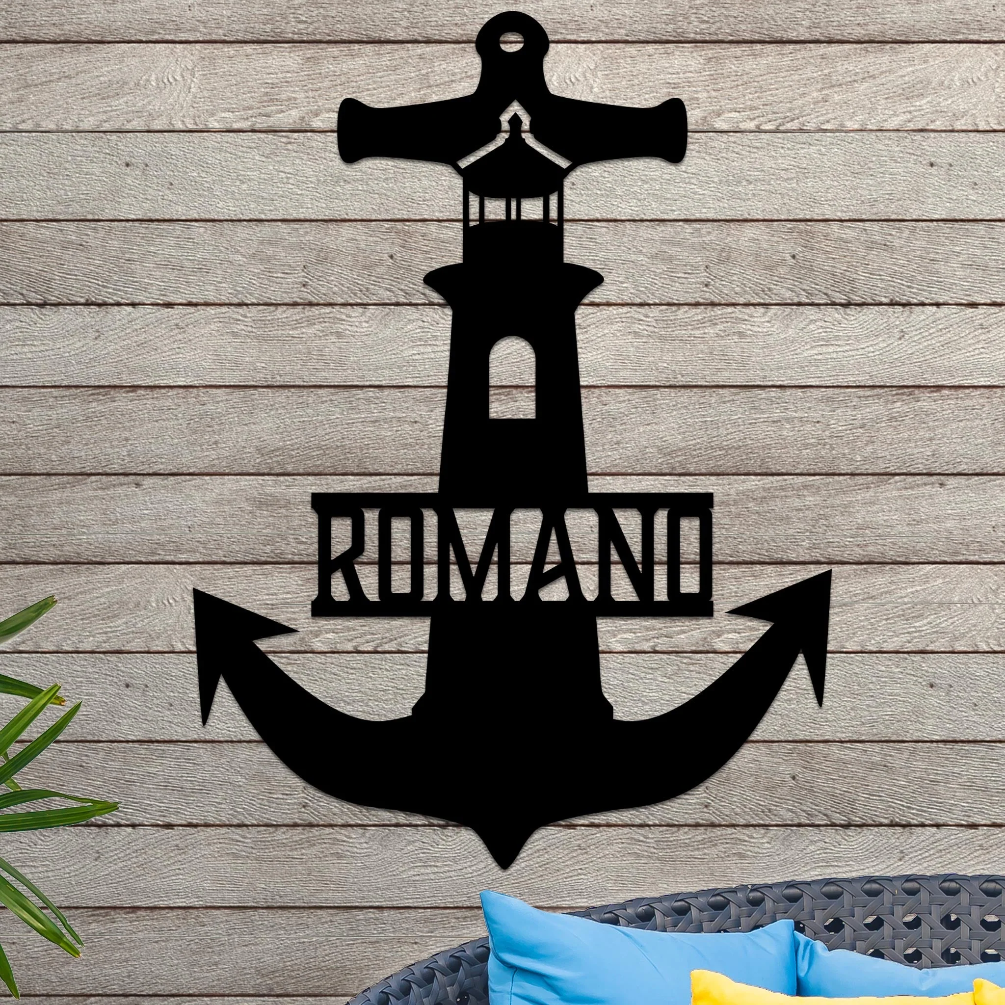 Lighthouse Anchor with Family Name - Image 6