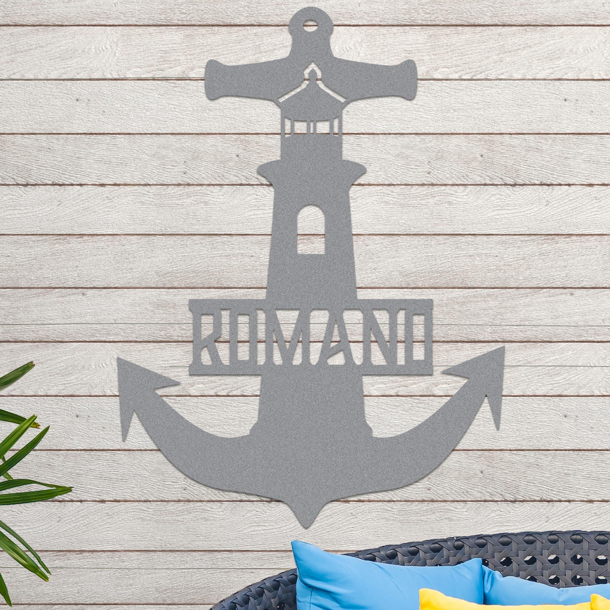 Lighthouse Anchor with Family Name - Image 7