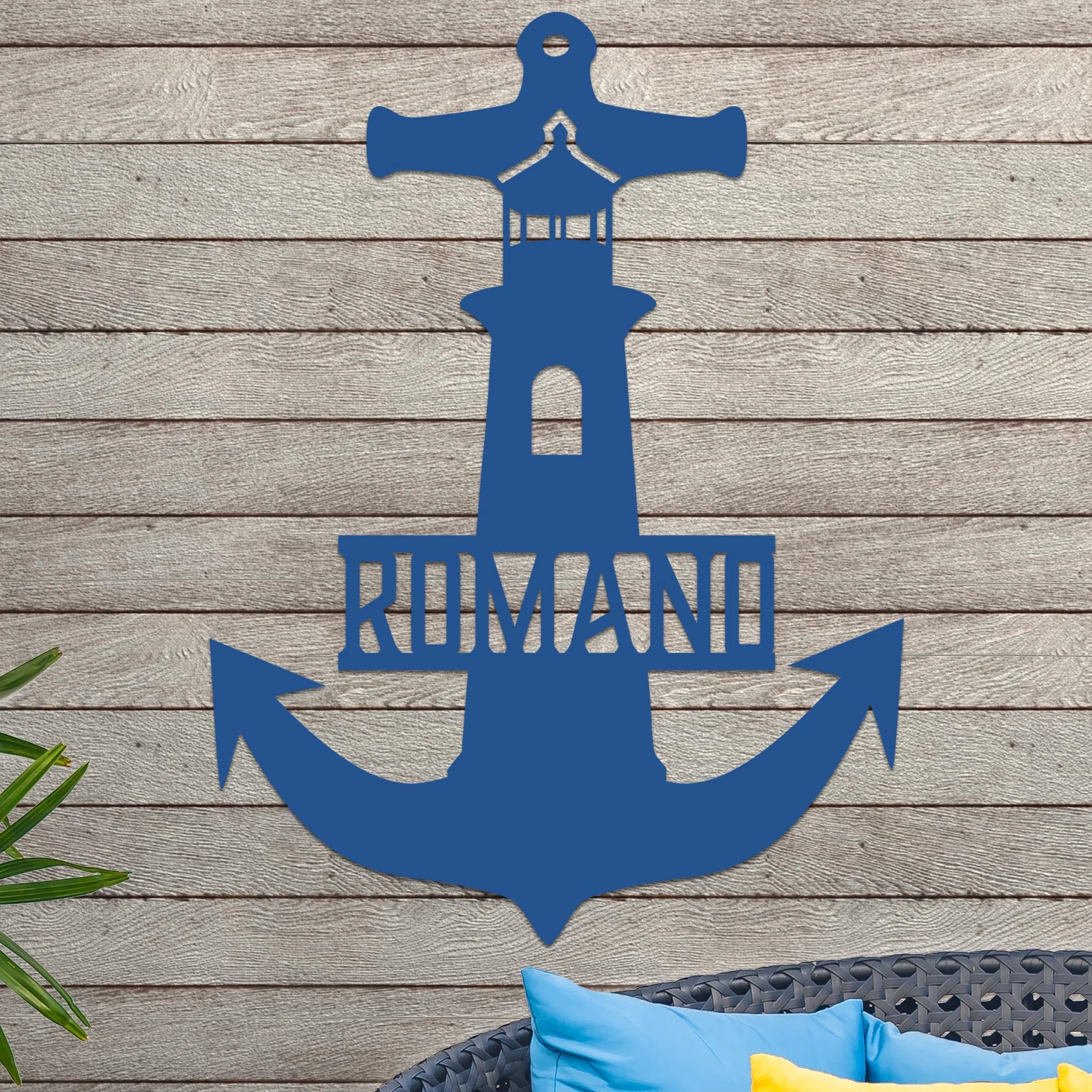 Lighthouse Anchor with Family Name - Image 8