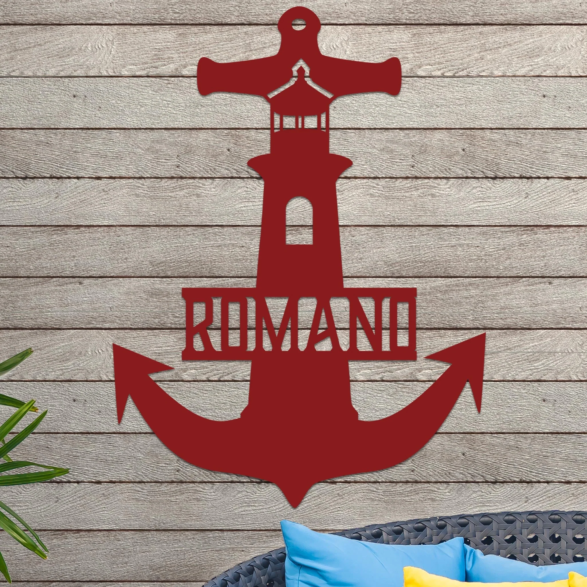 Lighthouse Anchor with Family Name - Image 9