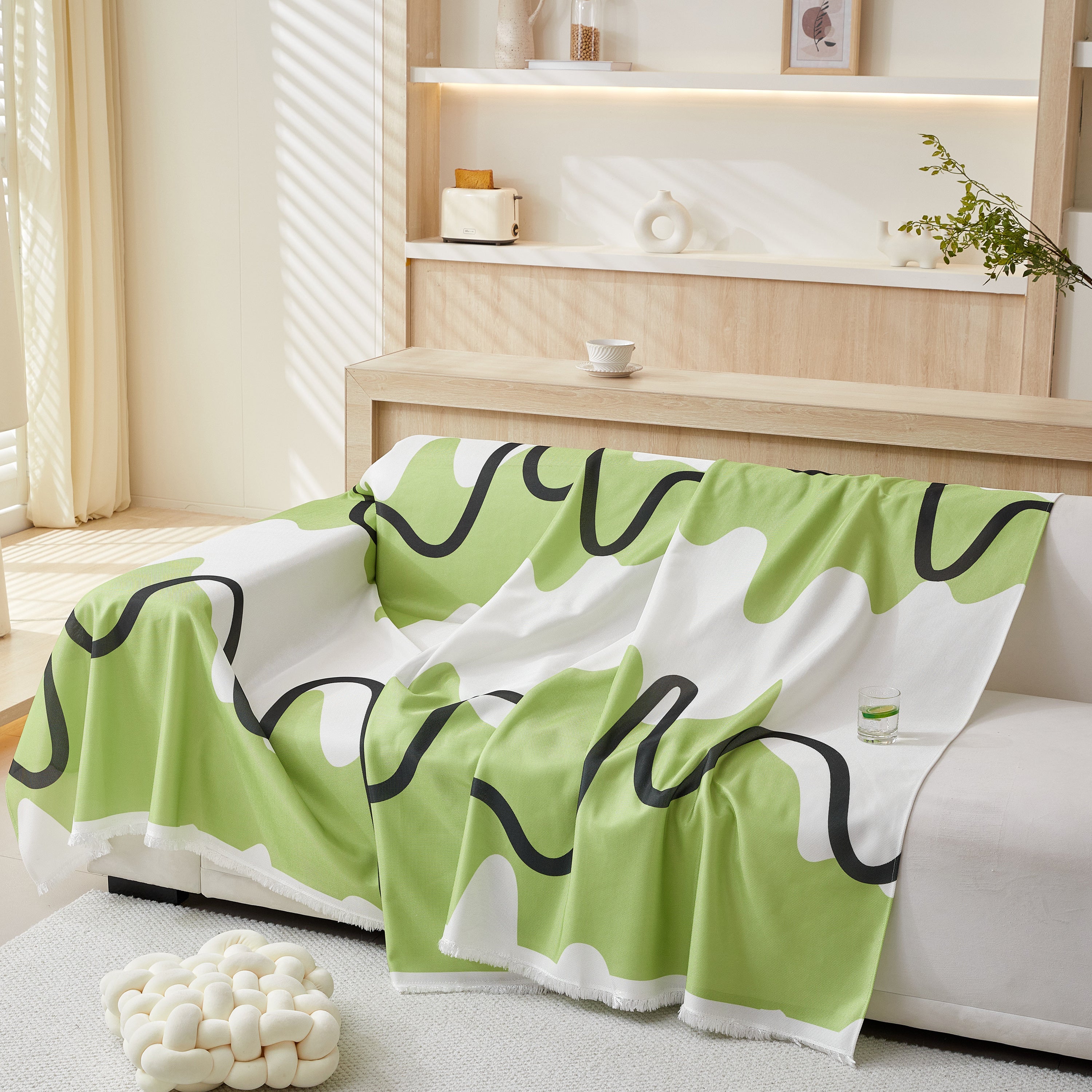Lightweight Washed Soft Breathable Throw Blanket Perfect for Summer, Great Blanket Layer for Couch - Image 54