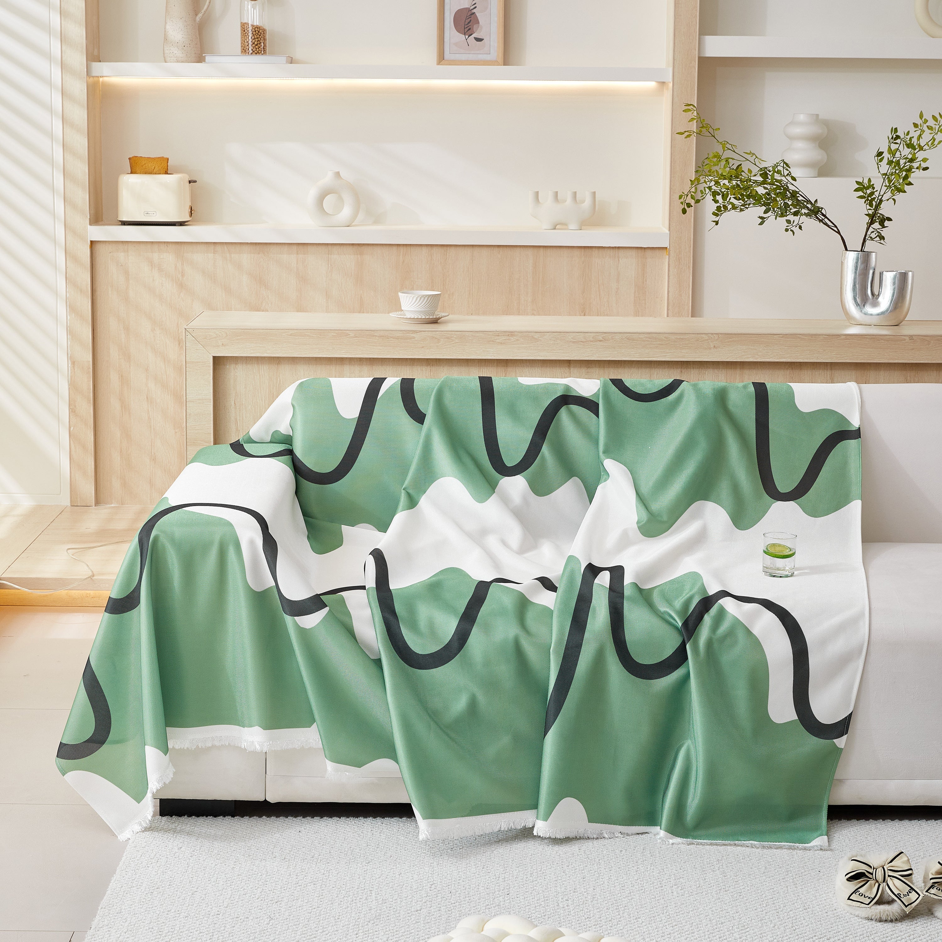 Lightweight Washed Soft Breathable Throw Blanket Perfect for Summer, Great Blanket Layer for Couch - Image 9