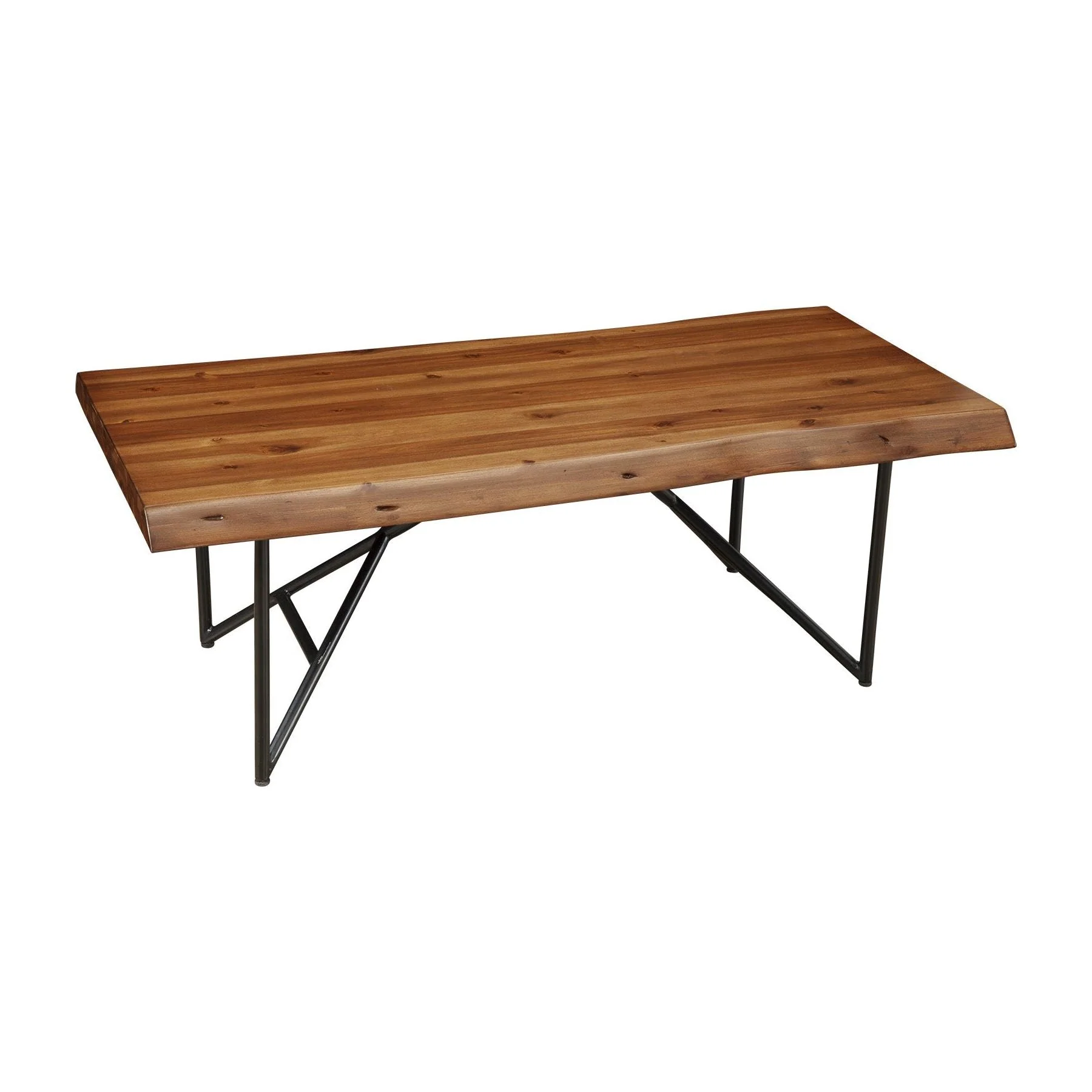 Live Edge Coffee Table, Light Walnut - Image 2