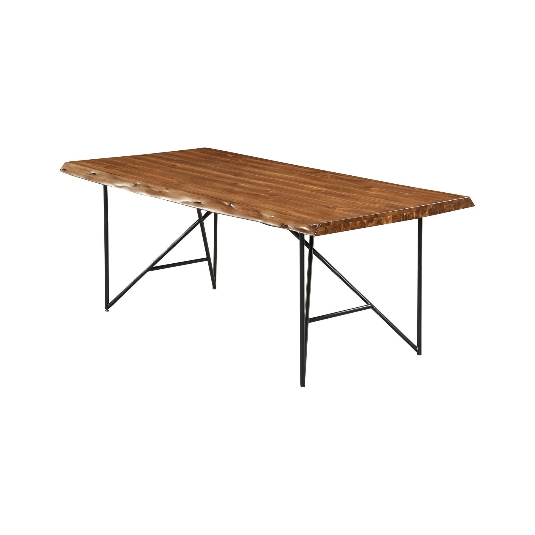Live Edge Dining Table, Light Walnut - Image 4