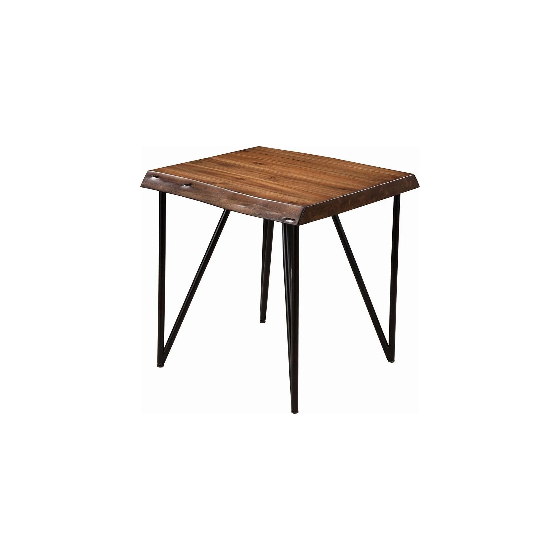 Live Edge End Table, Light Walnut - Image 2