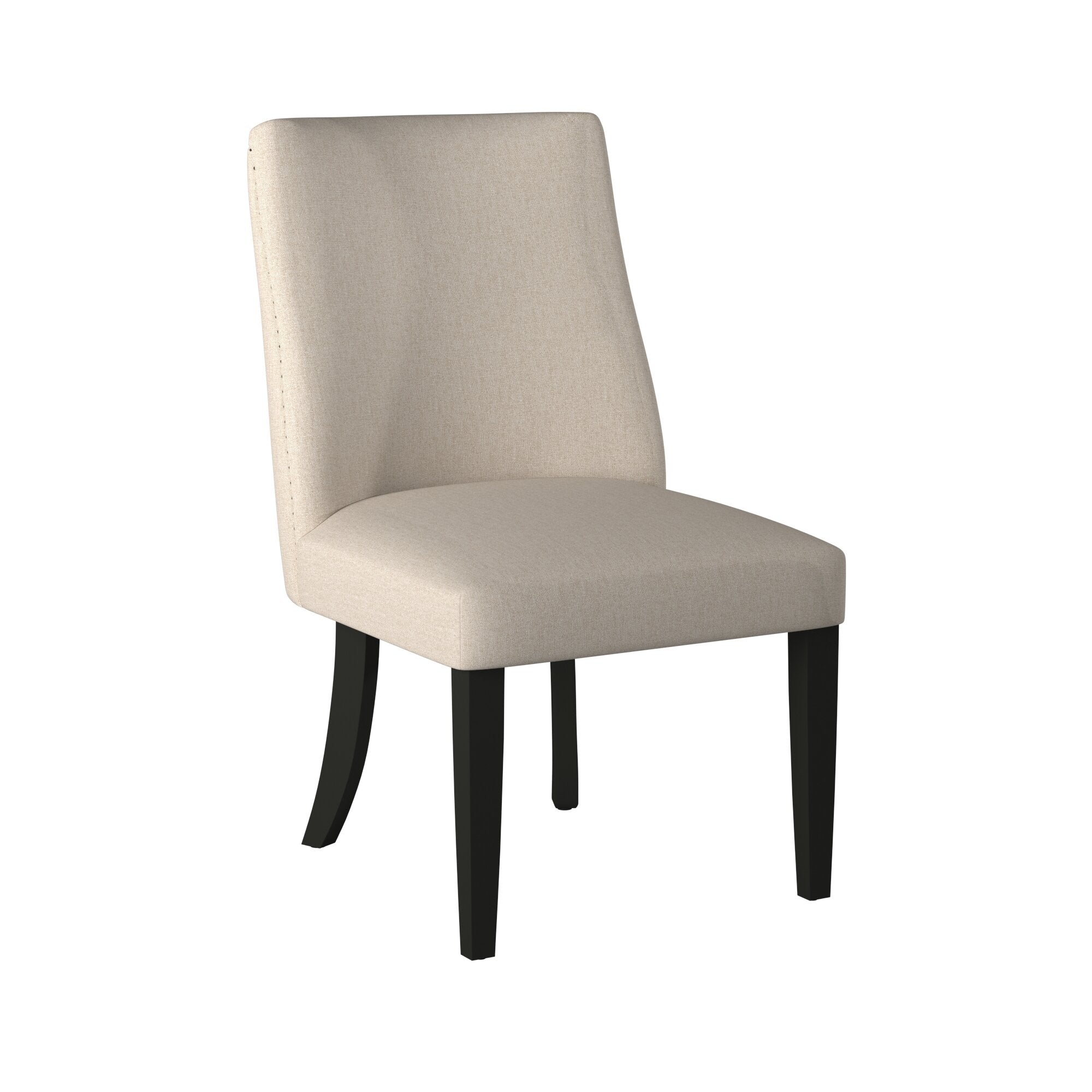 Live Edge Parson Chairs, Cream/Black - Image 2