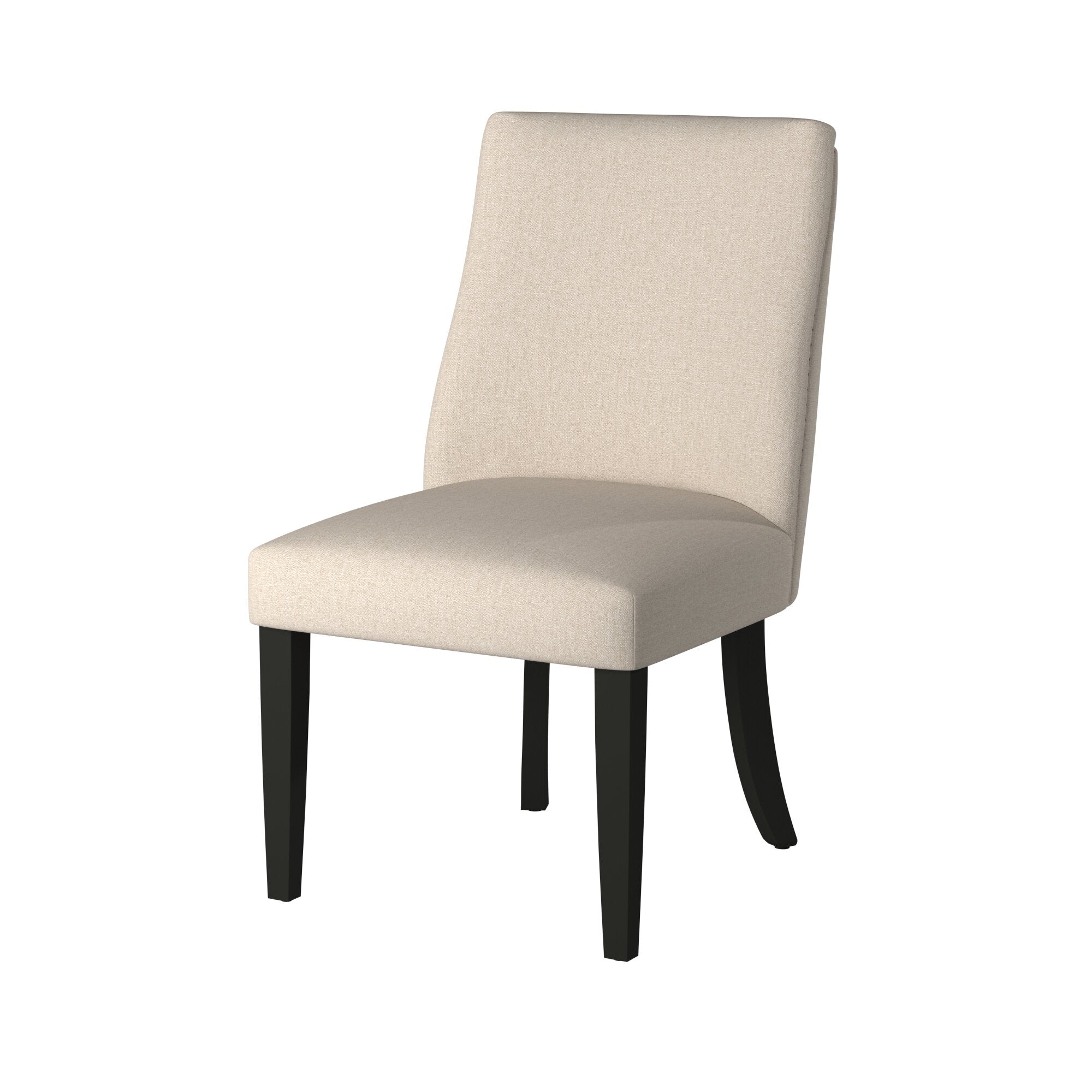 Live Edge Parson Chairs, Cream/Black - Image 3