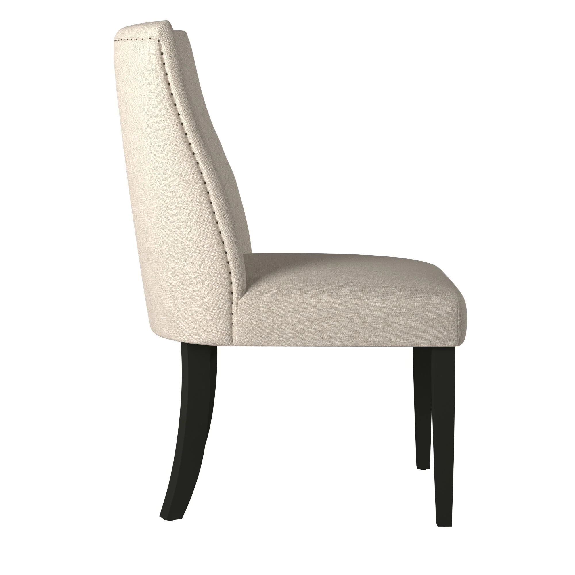 Live Edge Parson Chairs, Cream/Black - Image 5