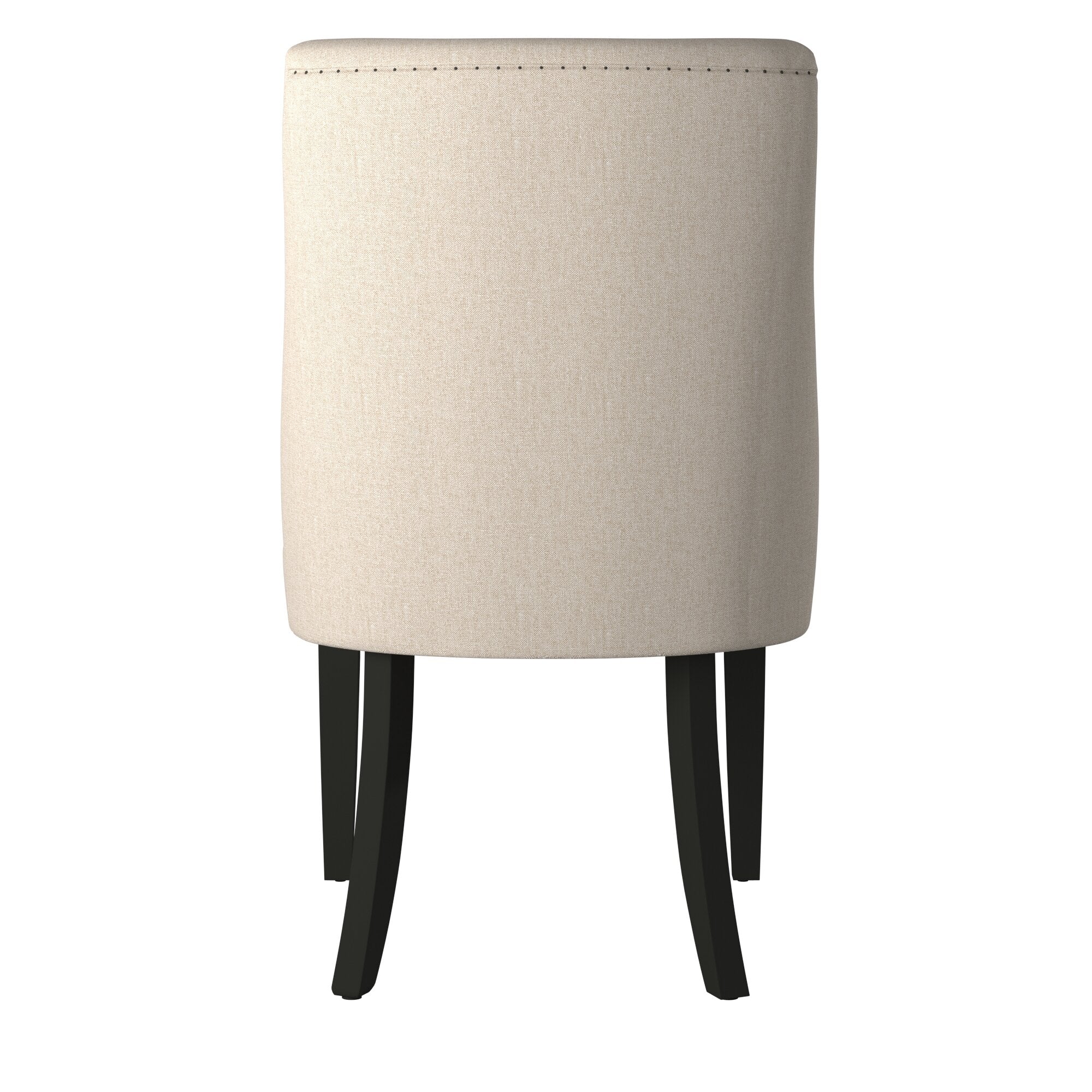 Live Edge Parson Chairs, Cream/Black - Image 6