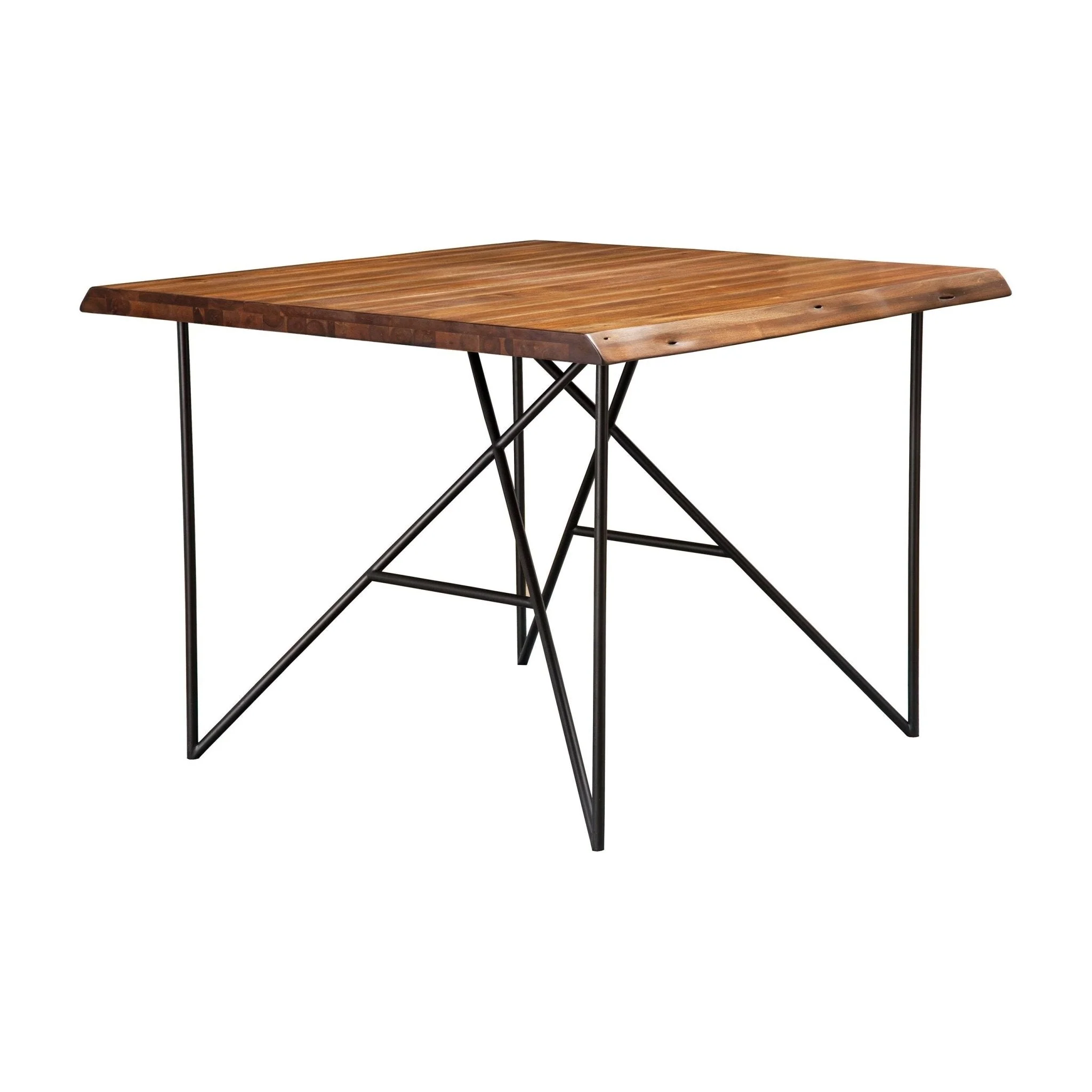 Live Edge Pub Table, Light Walnut - Image 2