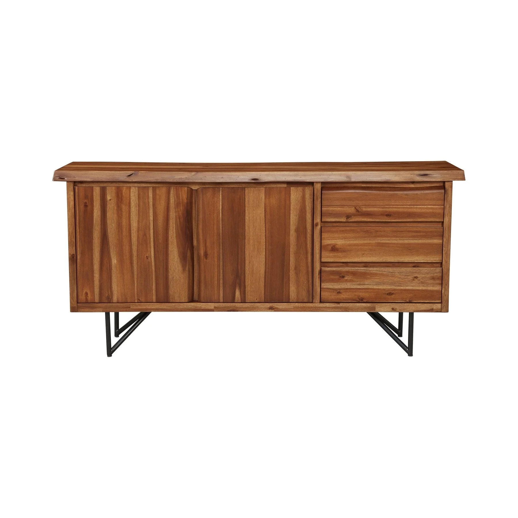 Live Edge Server, Light Walnut - Image 2