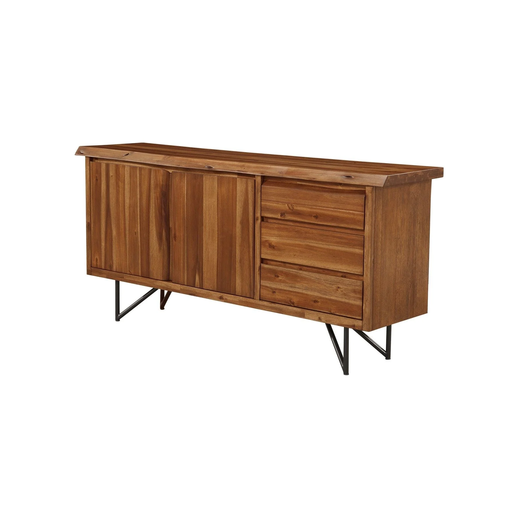 Live Edge Server, Light Walnut - Image 3