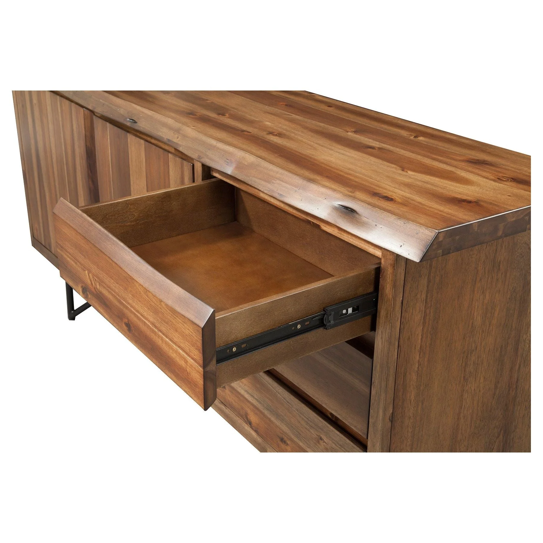 Live Edge Server, Light Walnut - Image 4