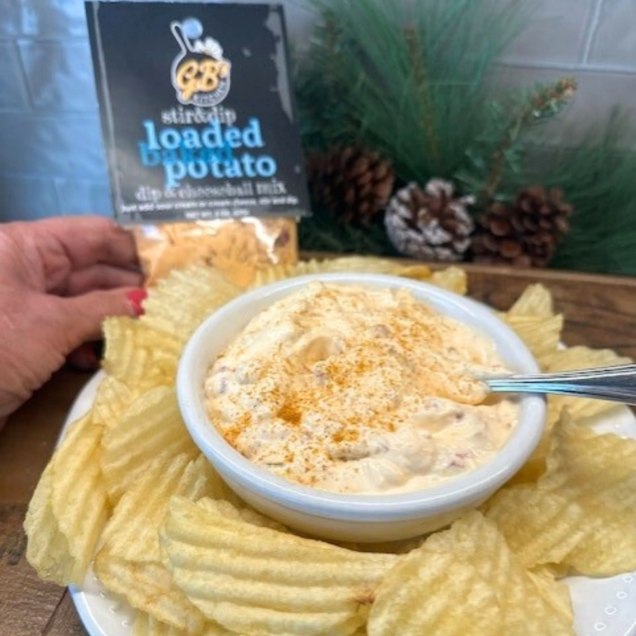 Loaded Baked Potato Dip & Cheeseball Mix | Pack of 3 | 2 oz | GB's Kitchen - Image 5