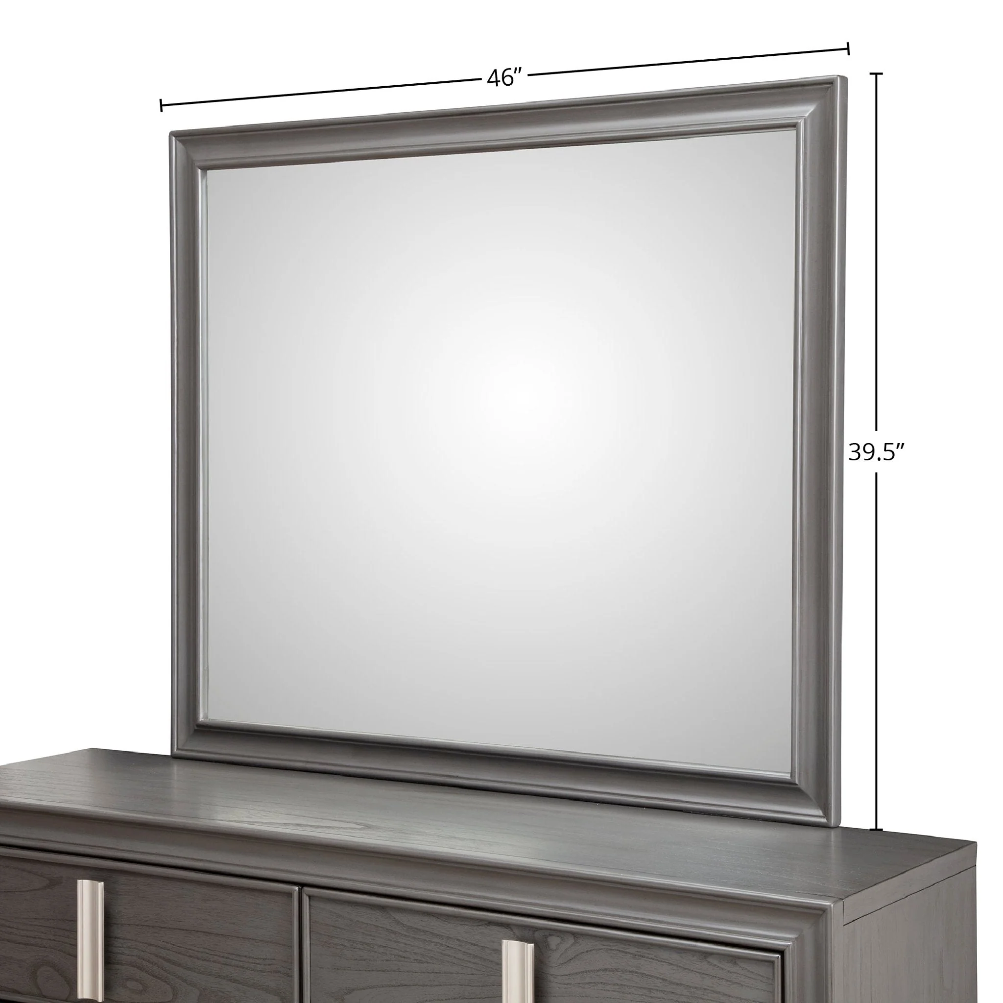 Lorraine Mirror, Dark Grey - Image 6
