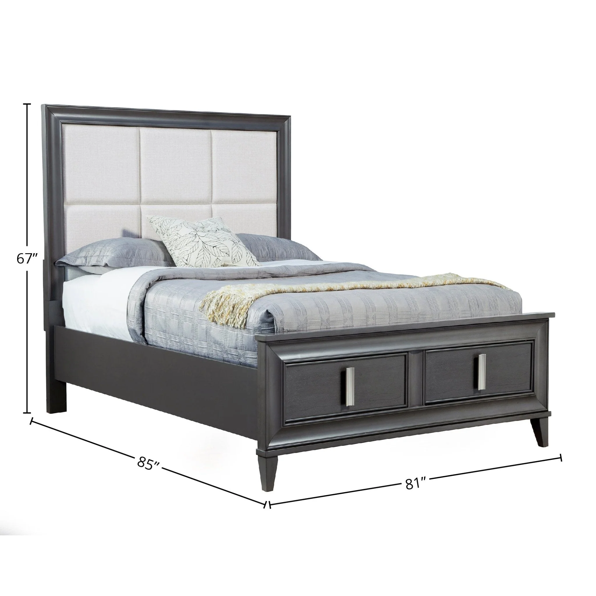 Lorraine Storage Bed, Dark Grey - Image 12