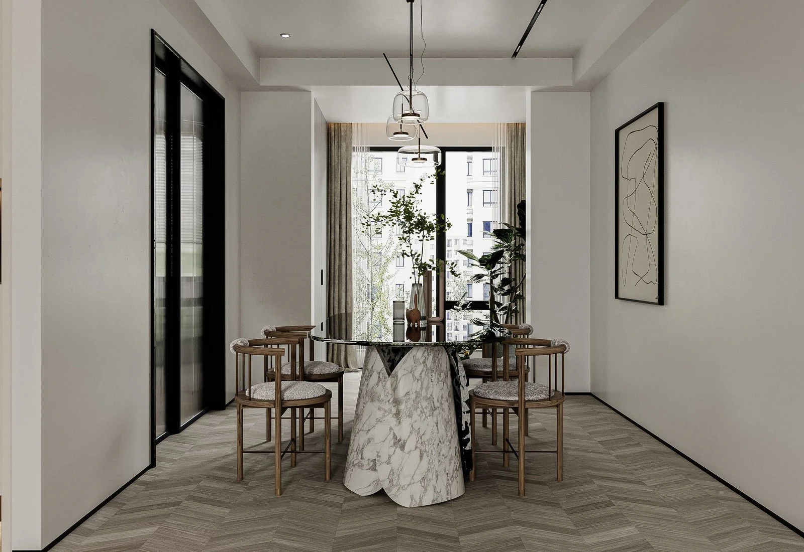 Lotus Round Dining Table - Image 7
