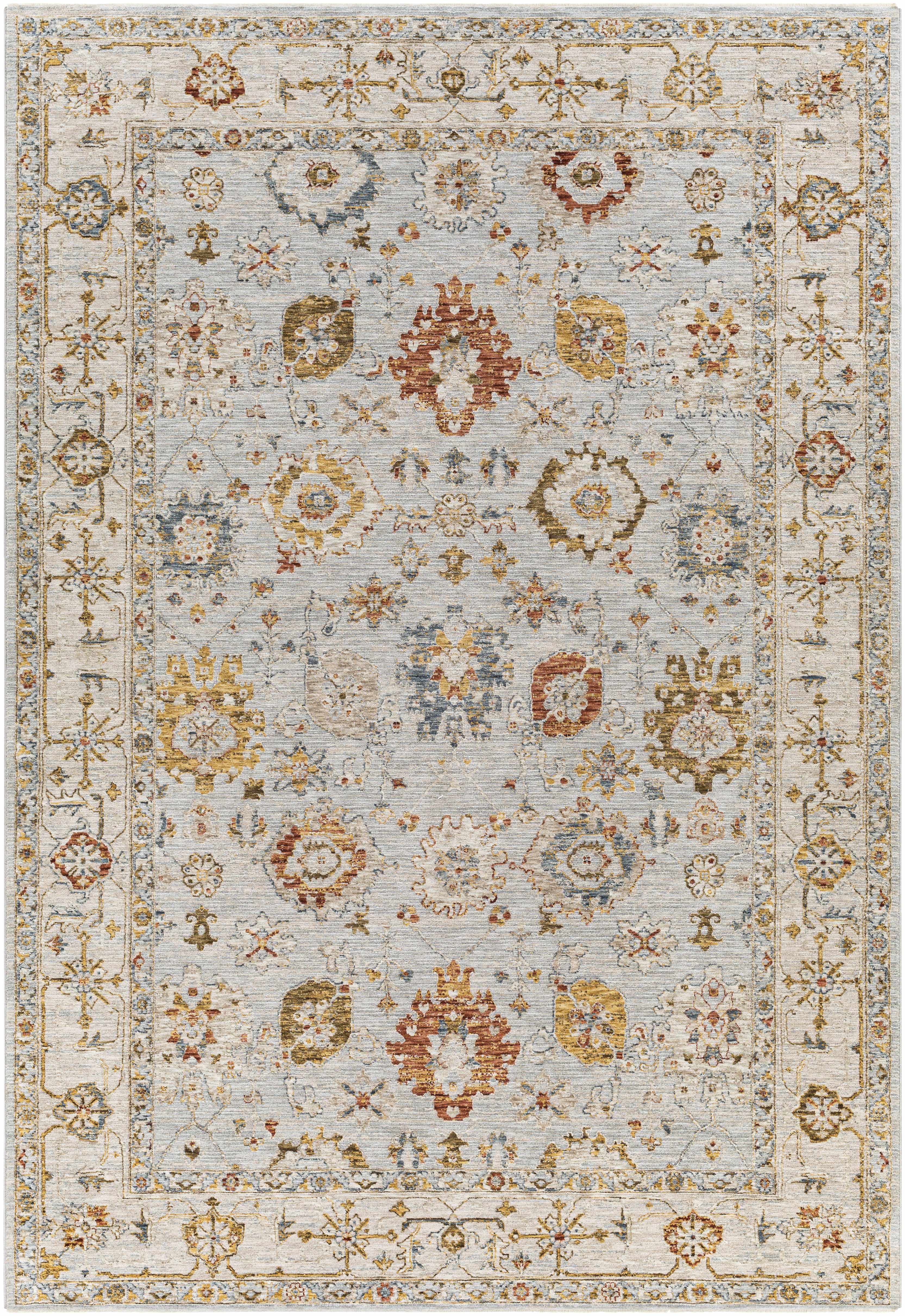 Luklukan Oushak Style Floral Rug - Image 11