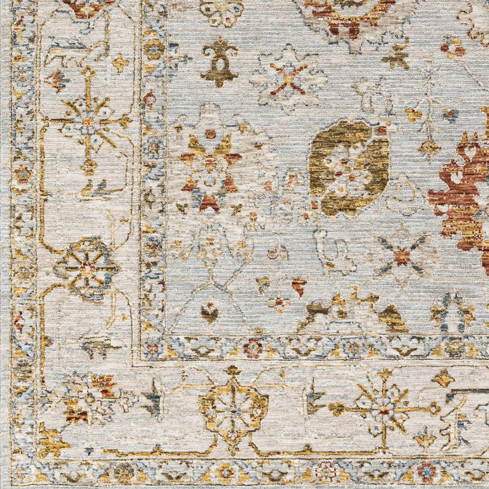 Luklukan Oushak Style Floral Rug - Image 3