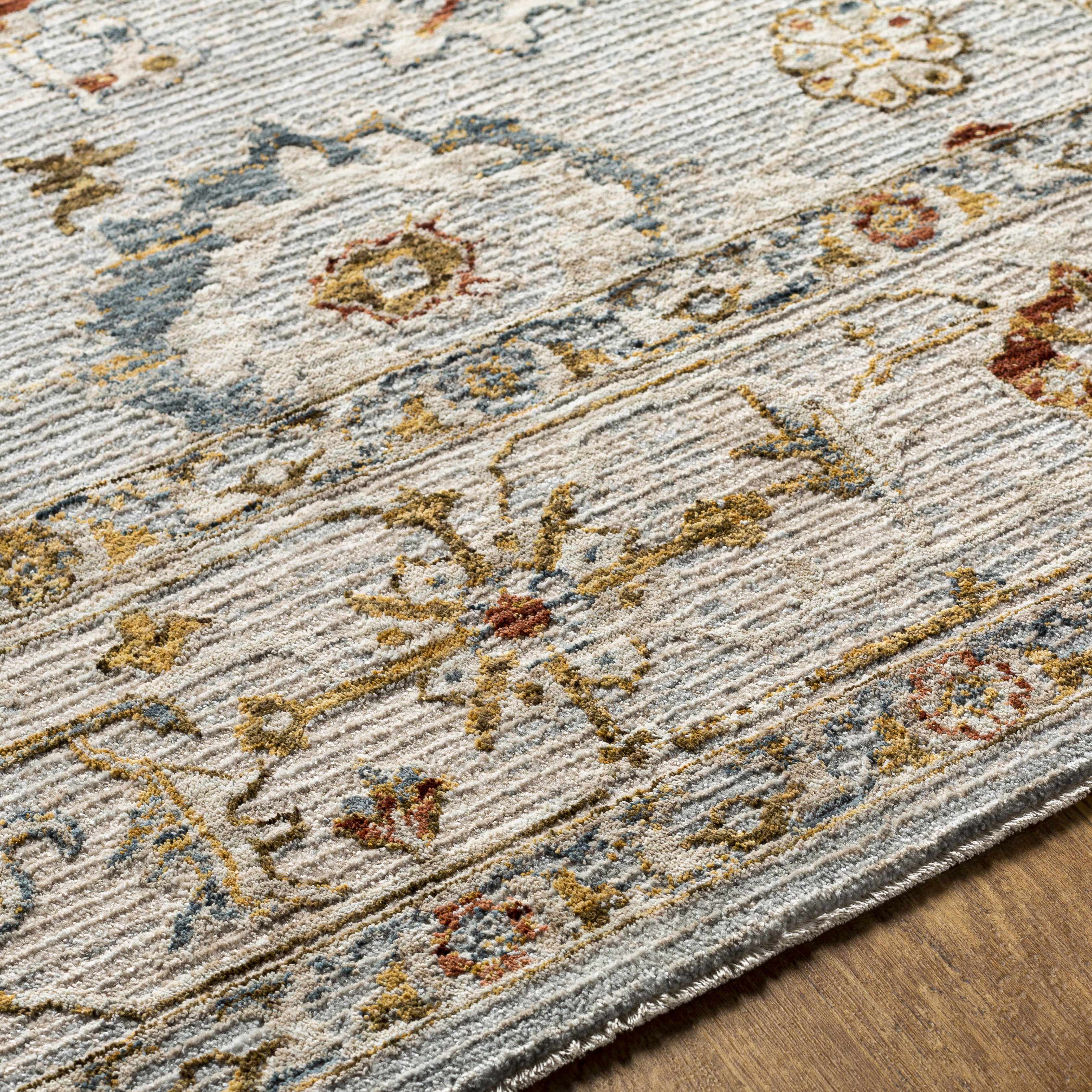 Luklukan Oushak Style Floral Rug - Image 4