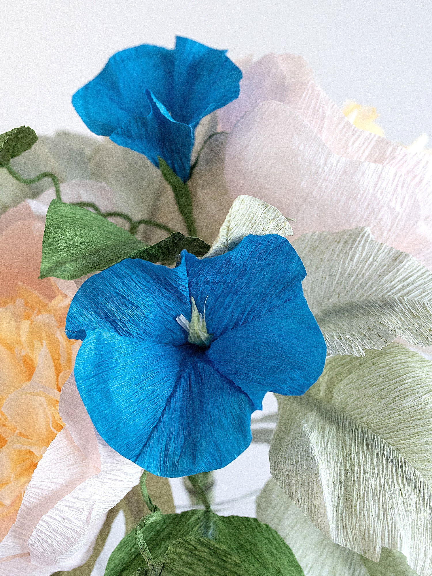 Lunar Eclipse | Paper Peony and Morning Glory Bouquet - Image 3