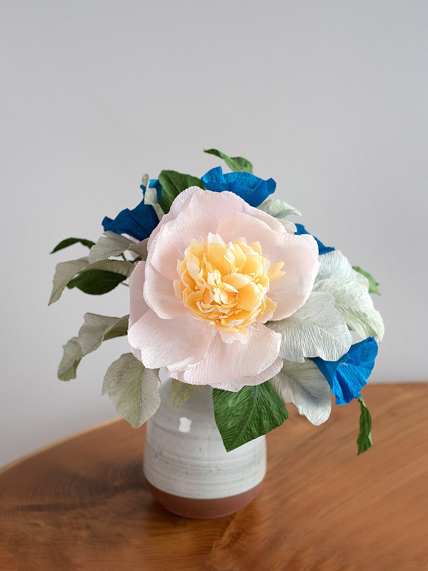 Lunar Eclipse | Paper Peony and Morning Glory Bouquet - Image 4